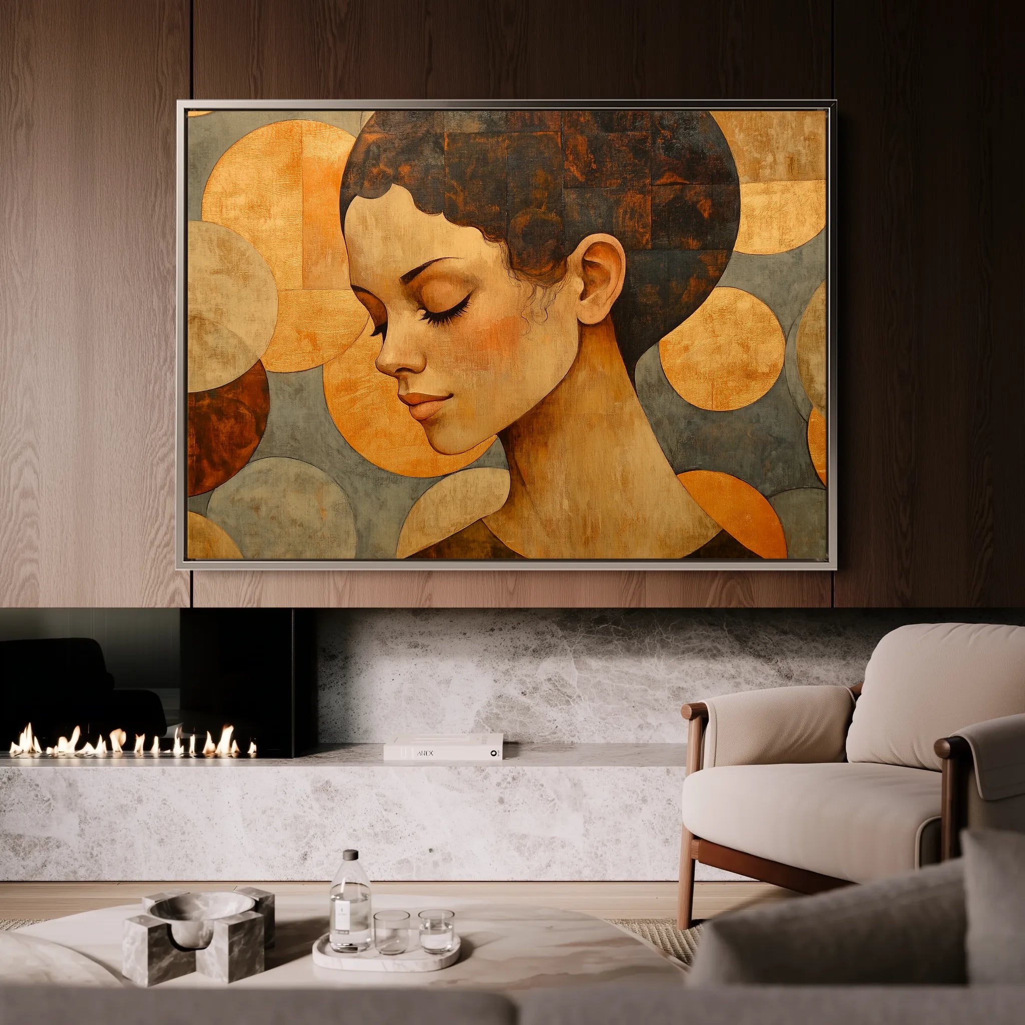 Portrait Canvas Wall Art WAD063-P 90 x 60 cm / Stretched on hidden frame