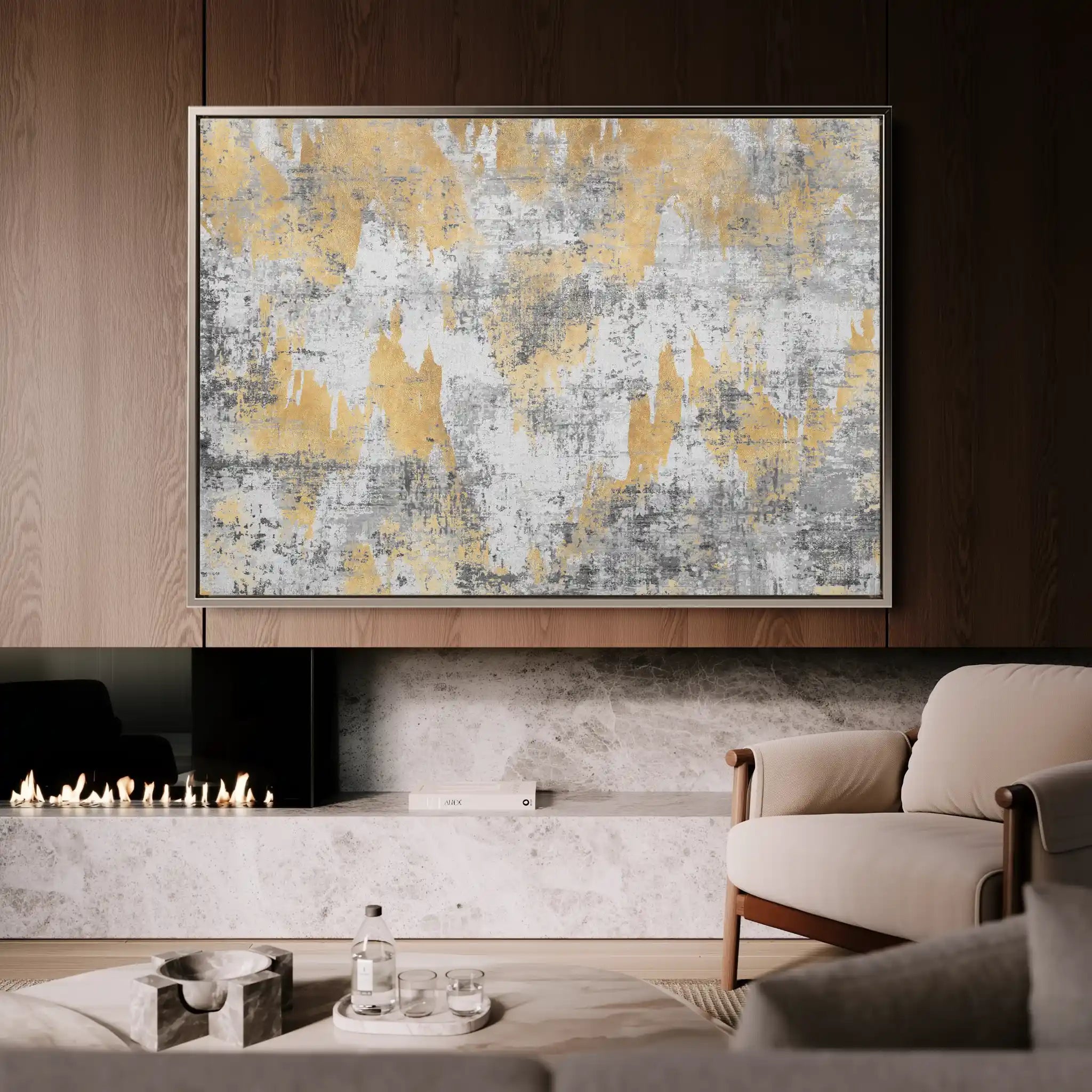 Abstract 064 Canvas Art 60 x 40 cm / Stretched on hidden frame