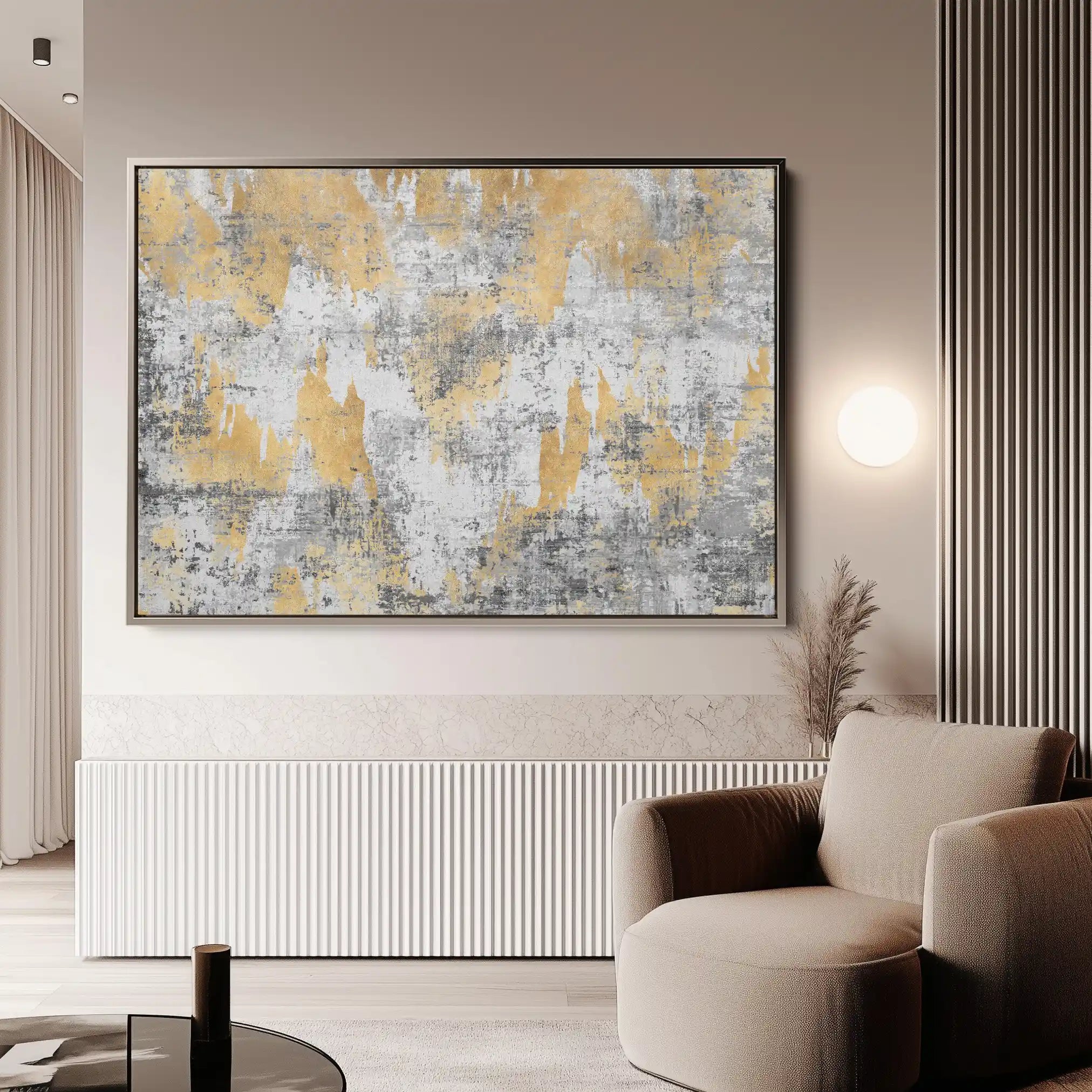 Abstract Canvas Wall Art WAD064-A 90 x 60 cm / Stretched on hidden frame