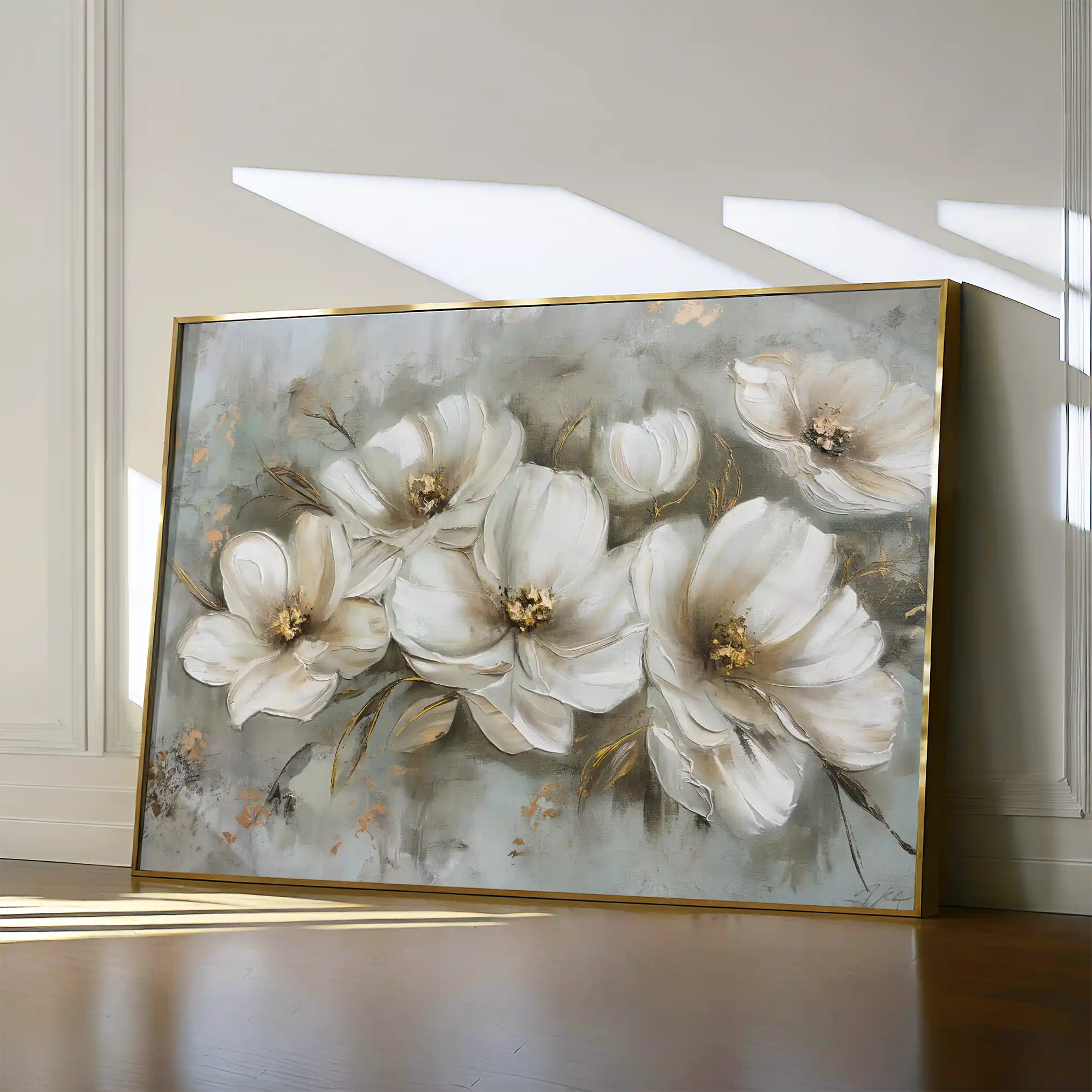 Floral Canvas Wall Art WAD064-F 90 x 60 cm / Stretched on hidden frame