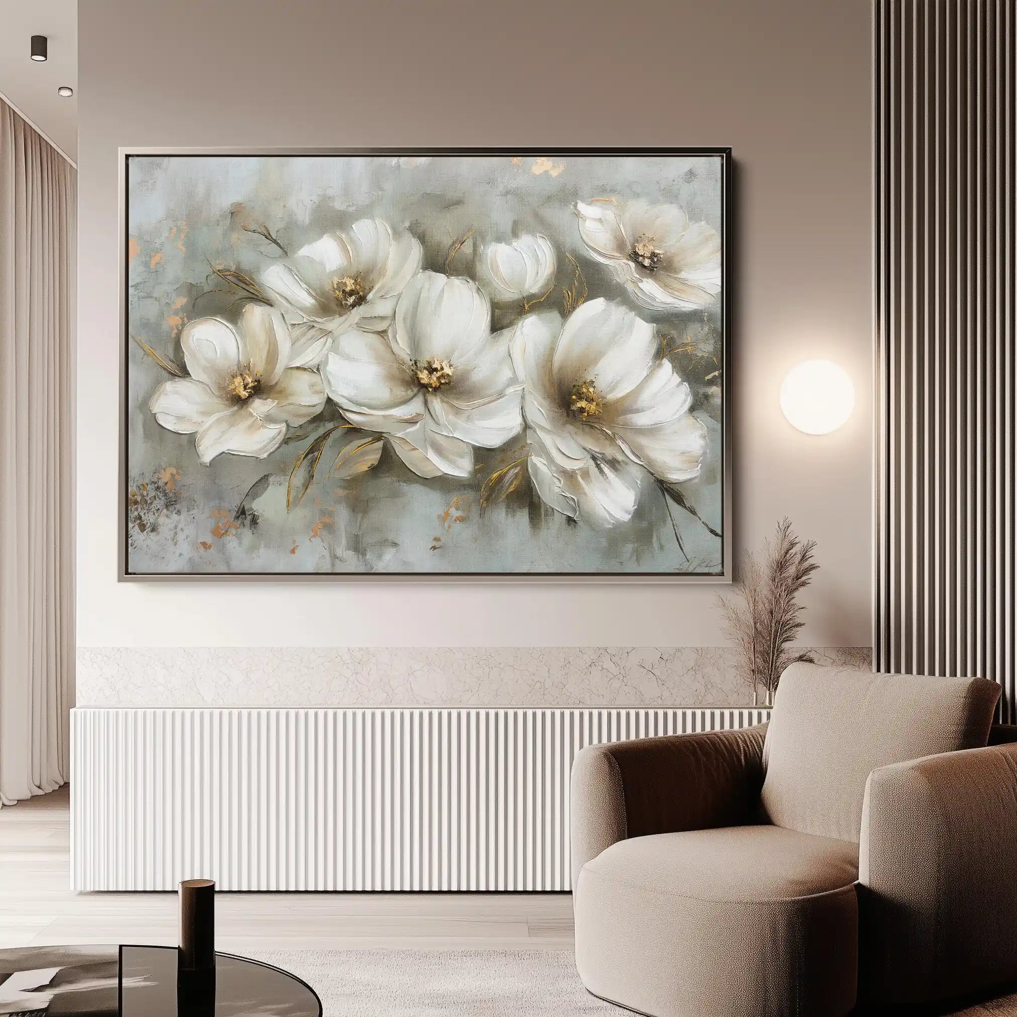 Floral Canvas Wall Art WAD064-F 90 x 60 cm / Stretched on hidden frame