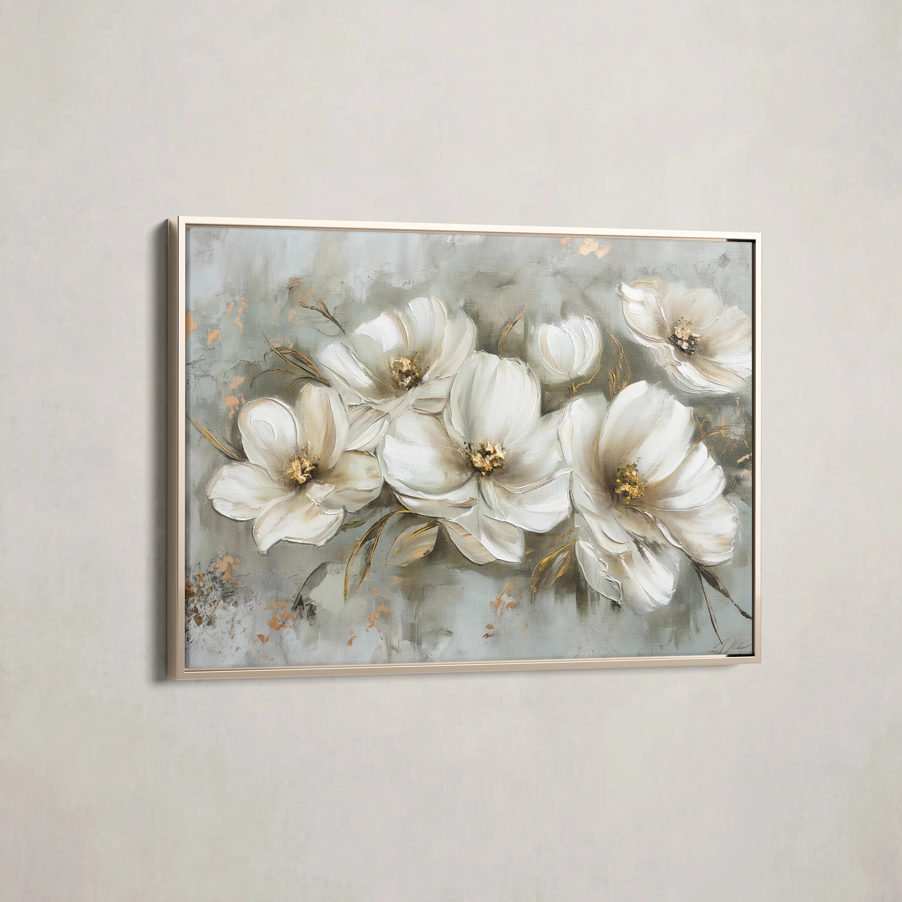 Floral Canvas Wall Art WAD064-F 90 x 60 cm / Stretched on hidden frame