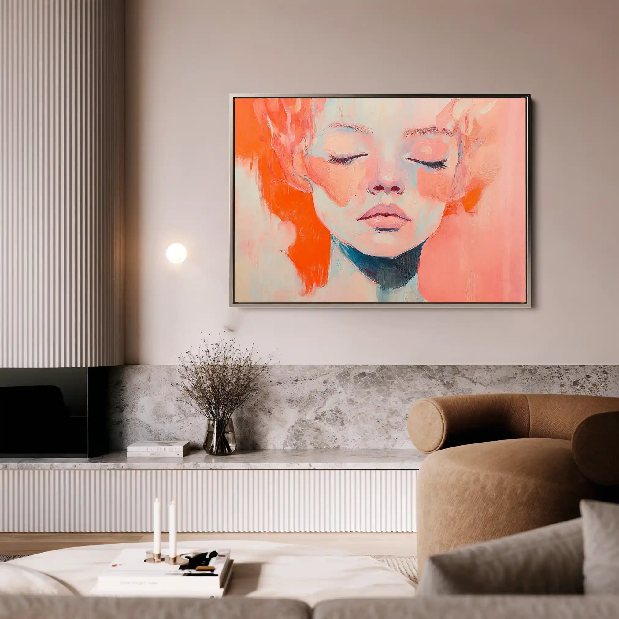 Portrait 064 Canvas Art 90 x 60 cm / Stretched on hidden frame