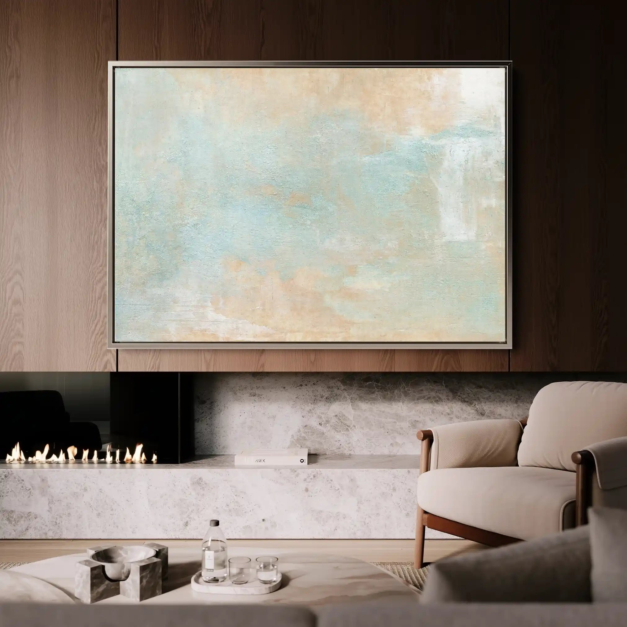Abstract Canvas Wall Art WAD065-A 90 x 60 cm / Stretched on hidden frame