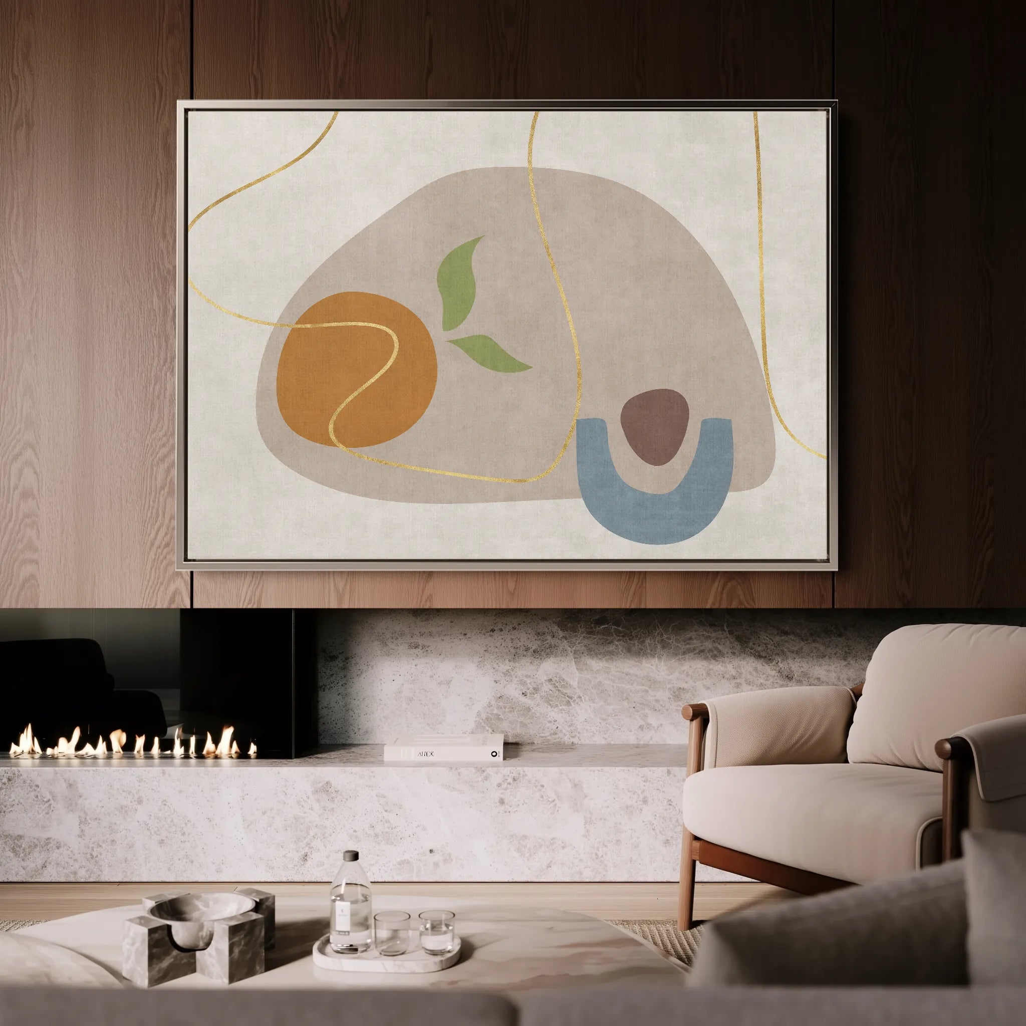 Boho Canvas Wall Art WAD065-BH 90 x 60 cm / Stretched on hidden frame