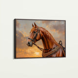 Horses 065 Canvas Art 90 x 60 cm / Stretched on hidden frame