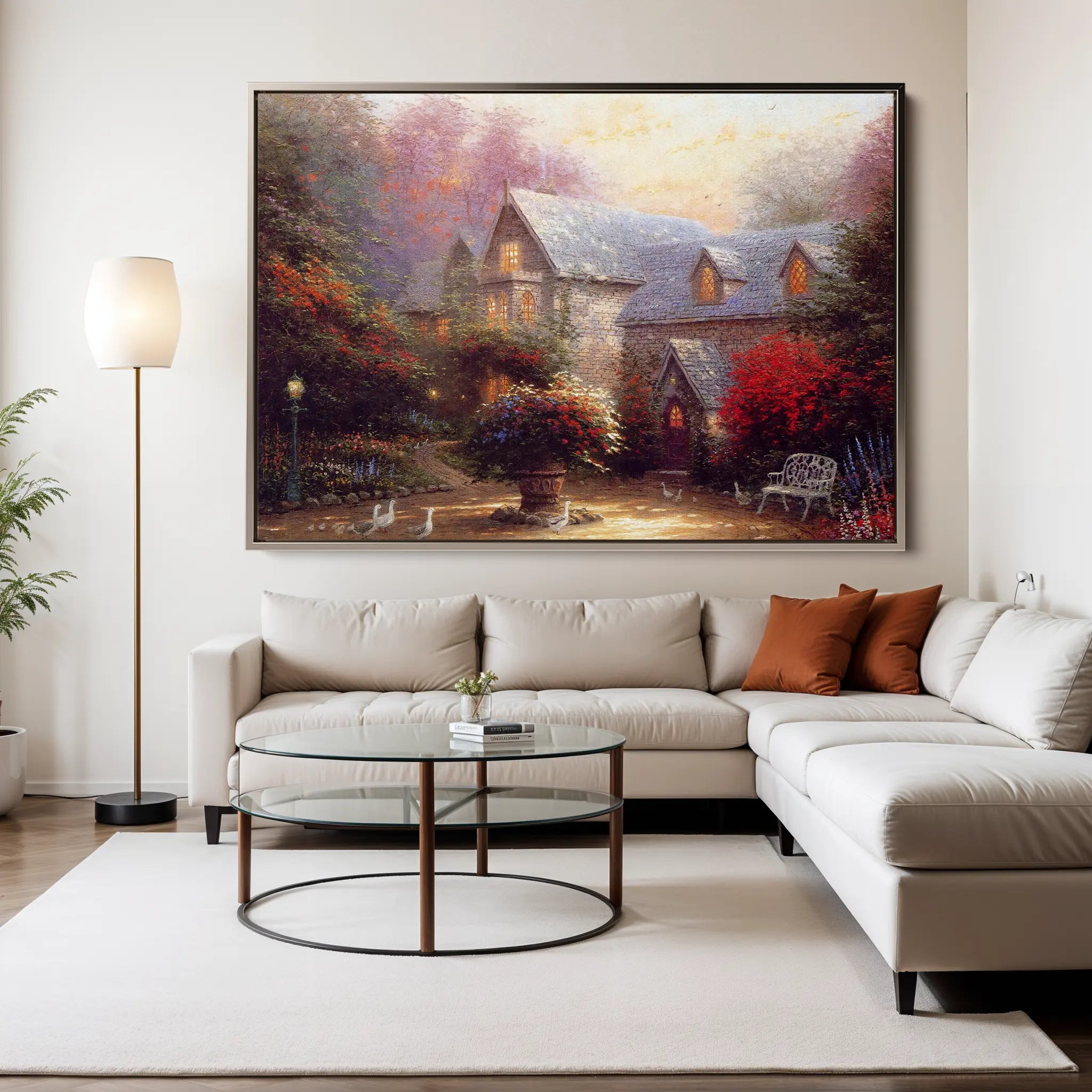 Landscape Canvas Wall Art WAD065-L 90 x 60 cm / Stretched on hidden frame