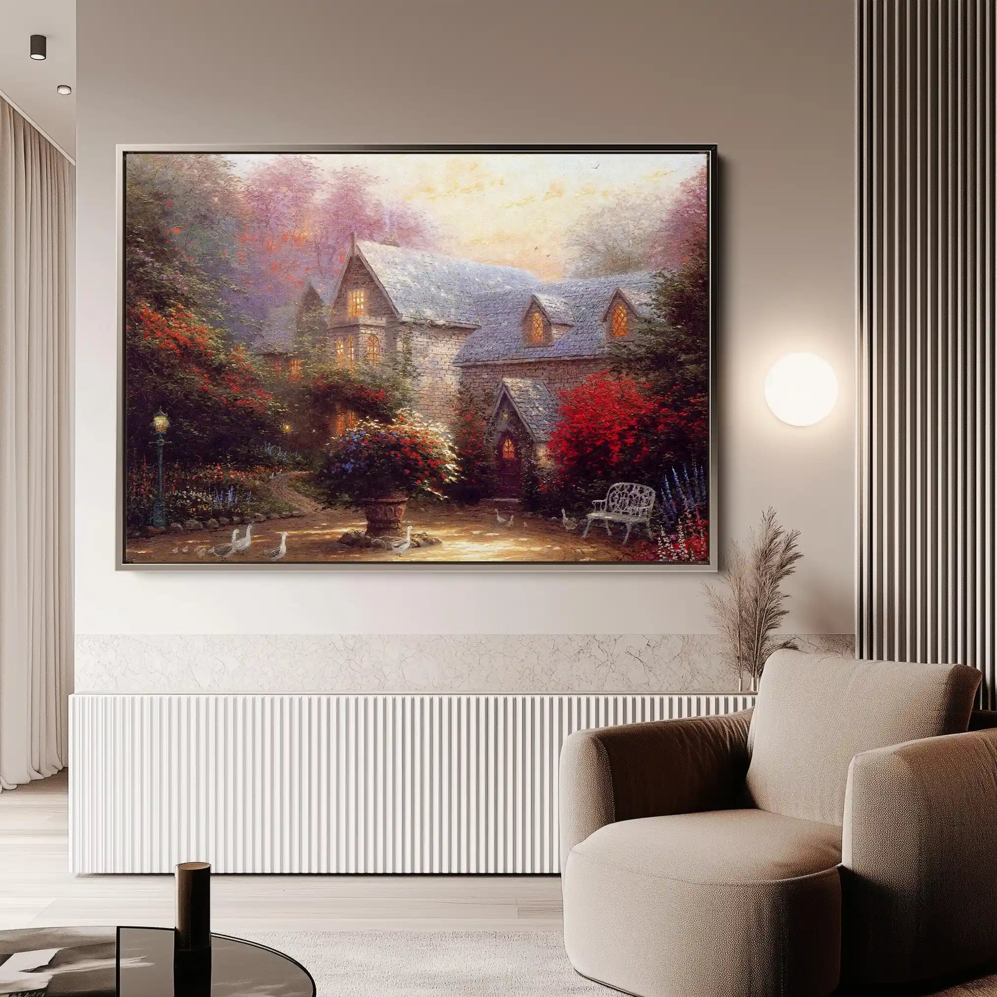 Landscape 065 Canvas Art 90 x 60 cm / Stretched on hidden frame