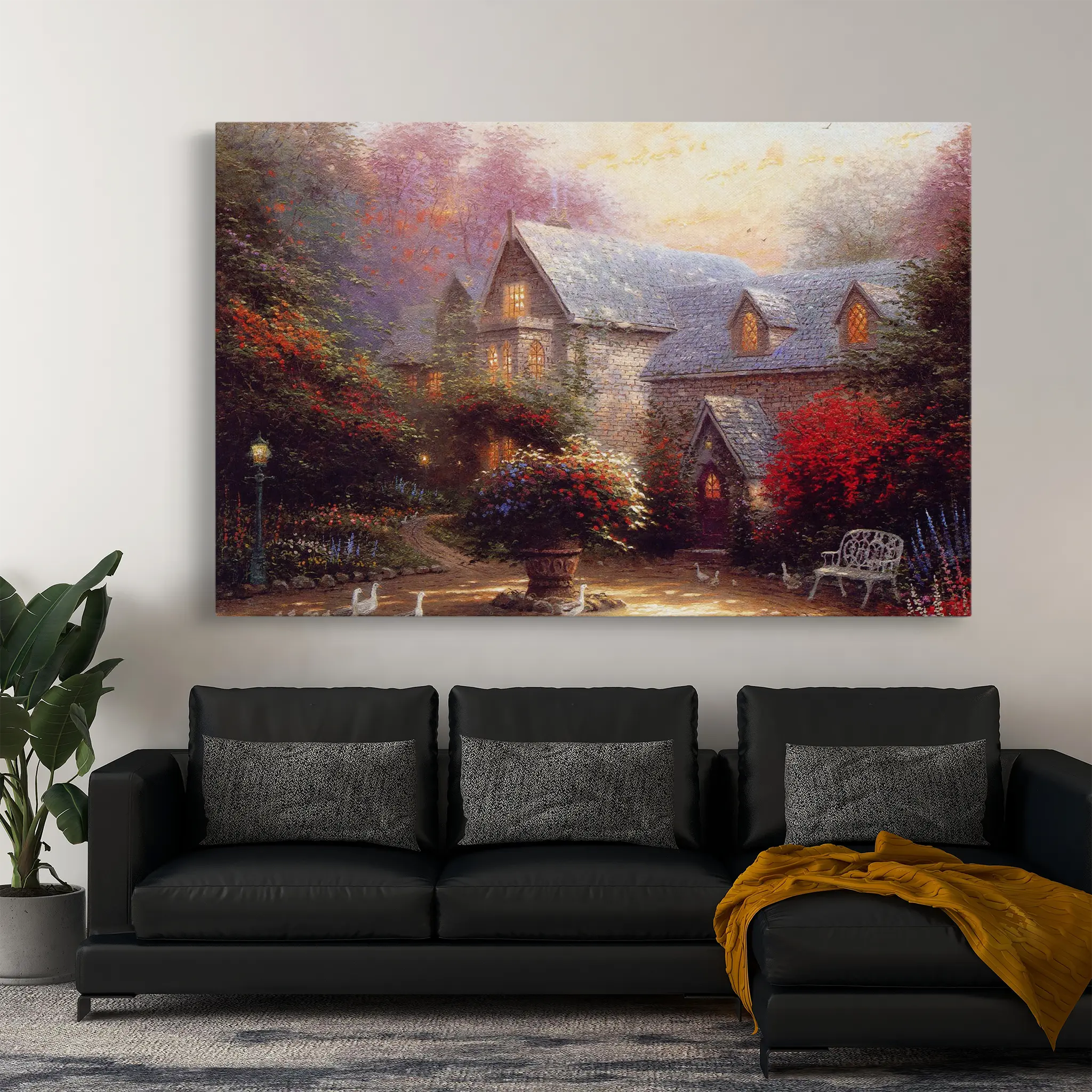 Landscape Canvas Wall Art WAD065-L 90 x 60 cm / Stretched on hidden frame