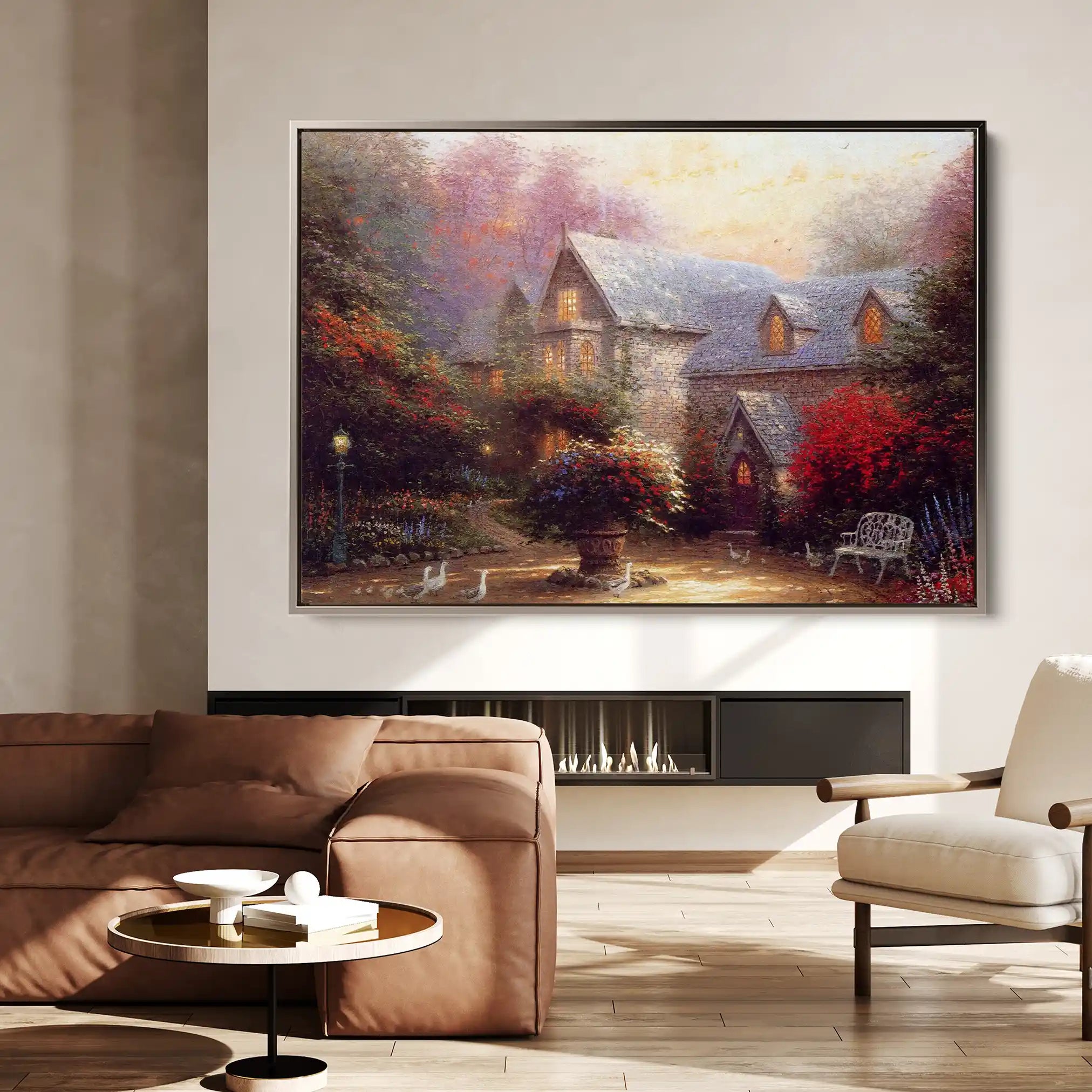 Landscape 065 Canvas Art 90 x 60 cm / Stretched on hidden frame