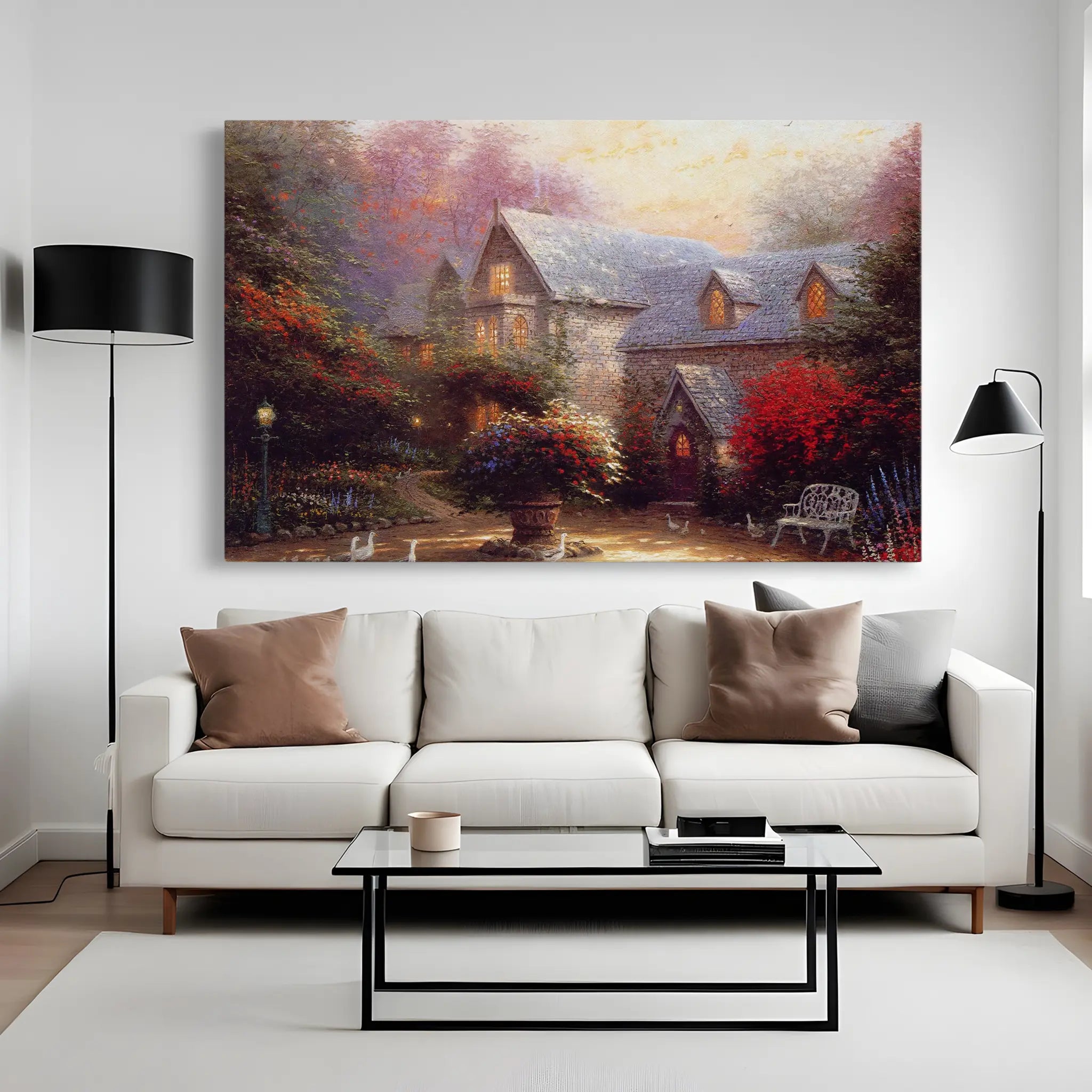 Landscape Canvas Wall Art WAD065-L 90 x 60 cm / Stretched on hidden frame