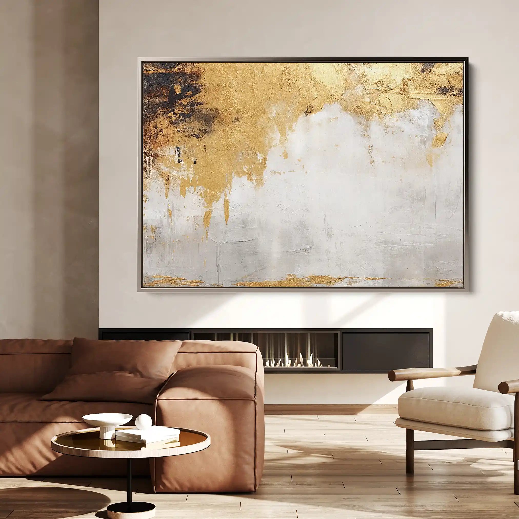 Abstract Canvas Wall Art WAD066-A 90 x 60 cm / Stretched on hidden frame