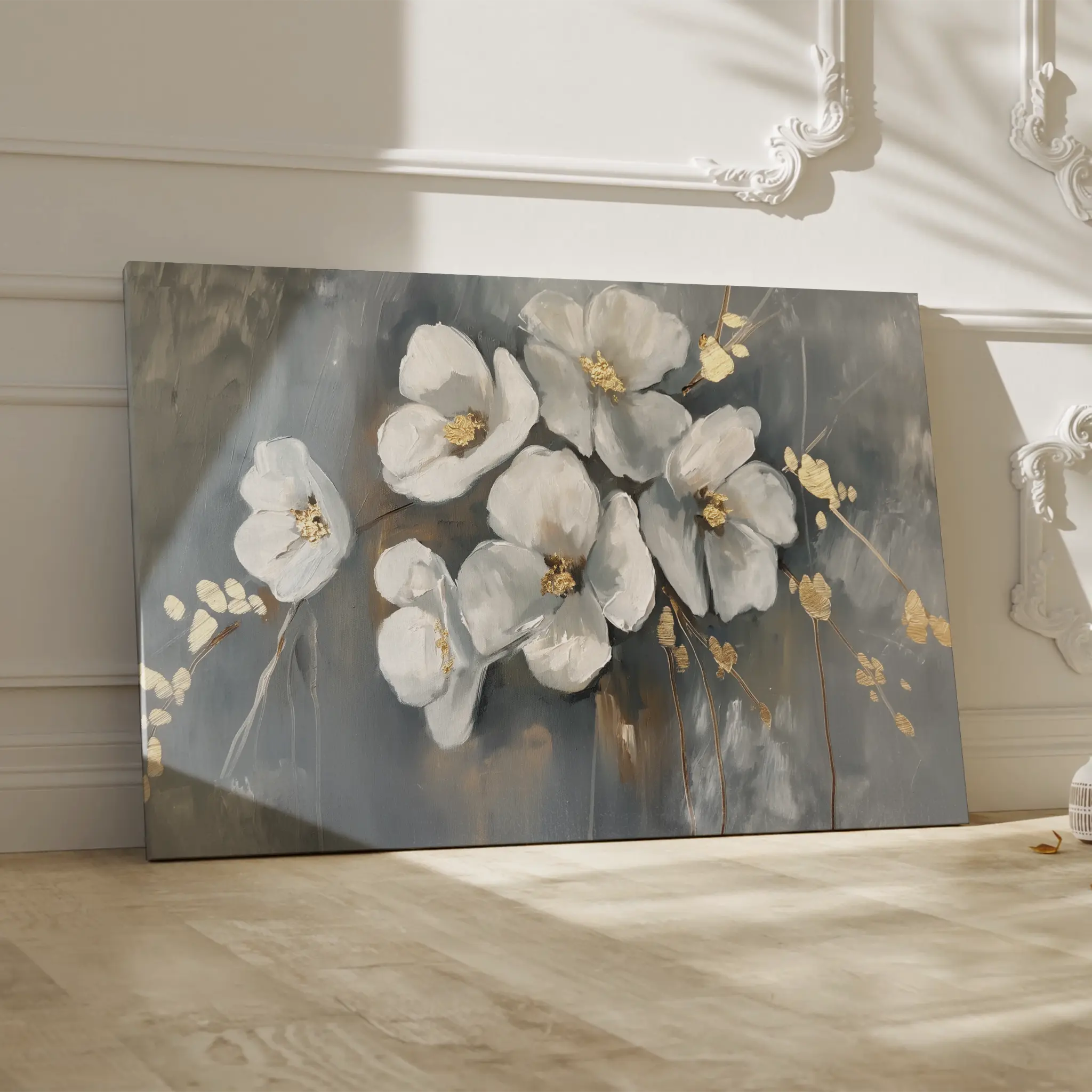 Floral Canvas Wall Art WAD066-F 90 x 60 cm / Stretched on hidden frame