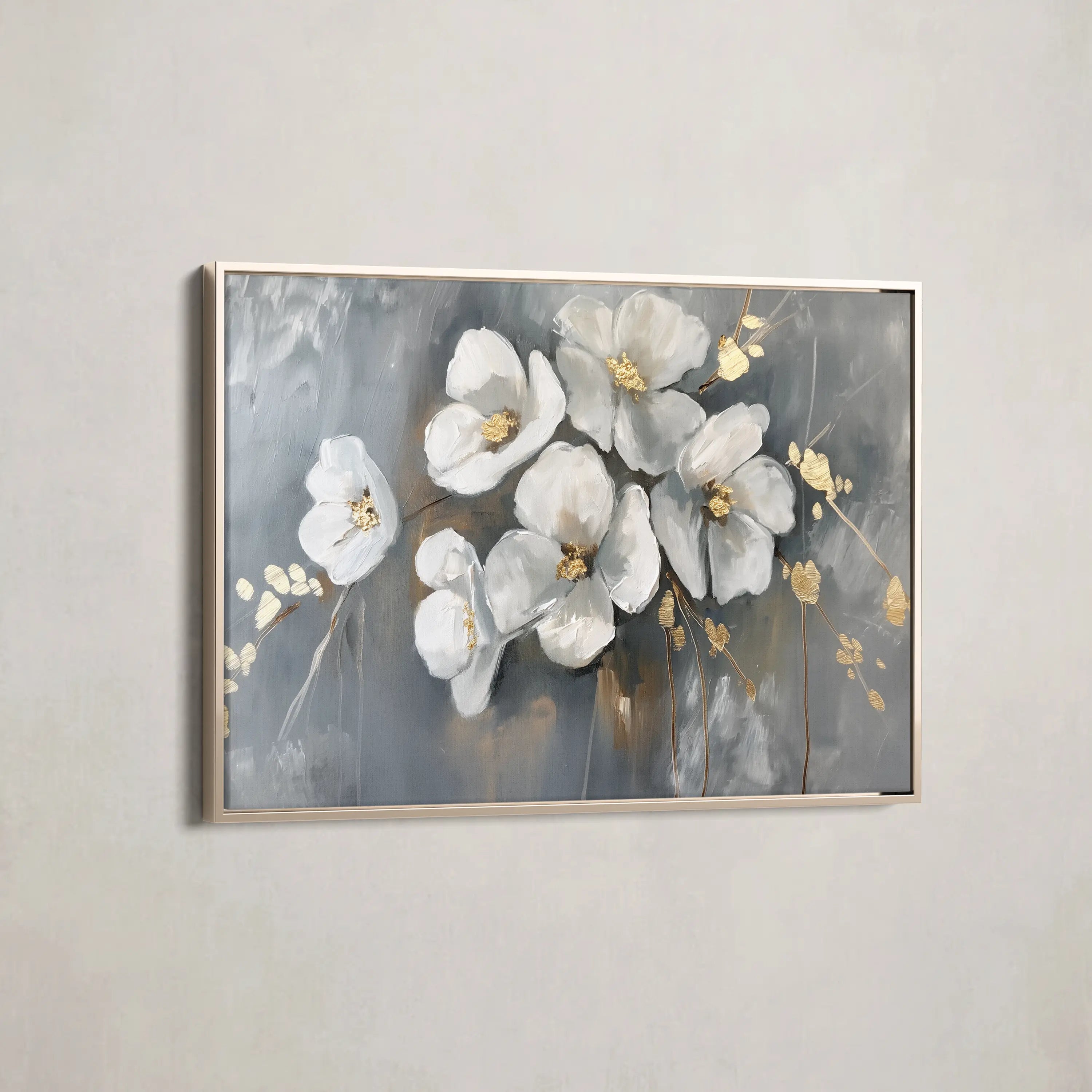 Floral Canvas Wall Art WAD066-F 90 x 60 cm / Stretched on hidden frame