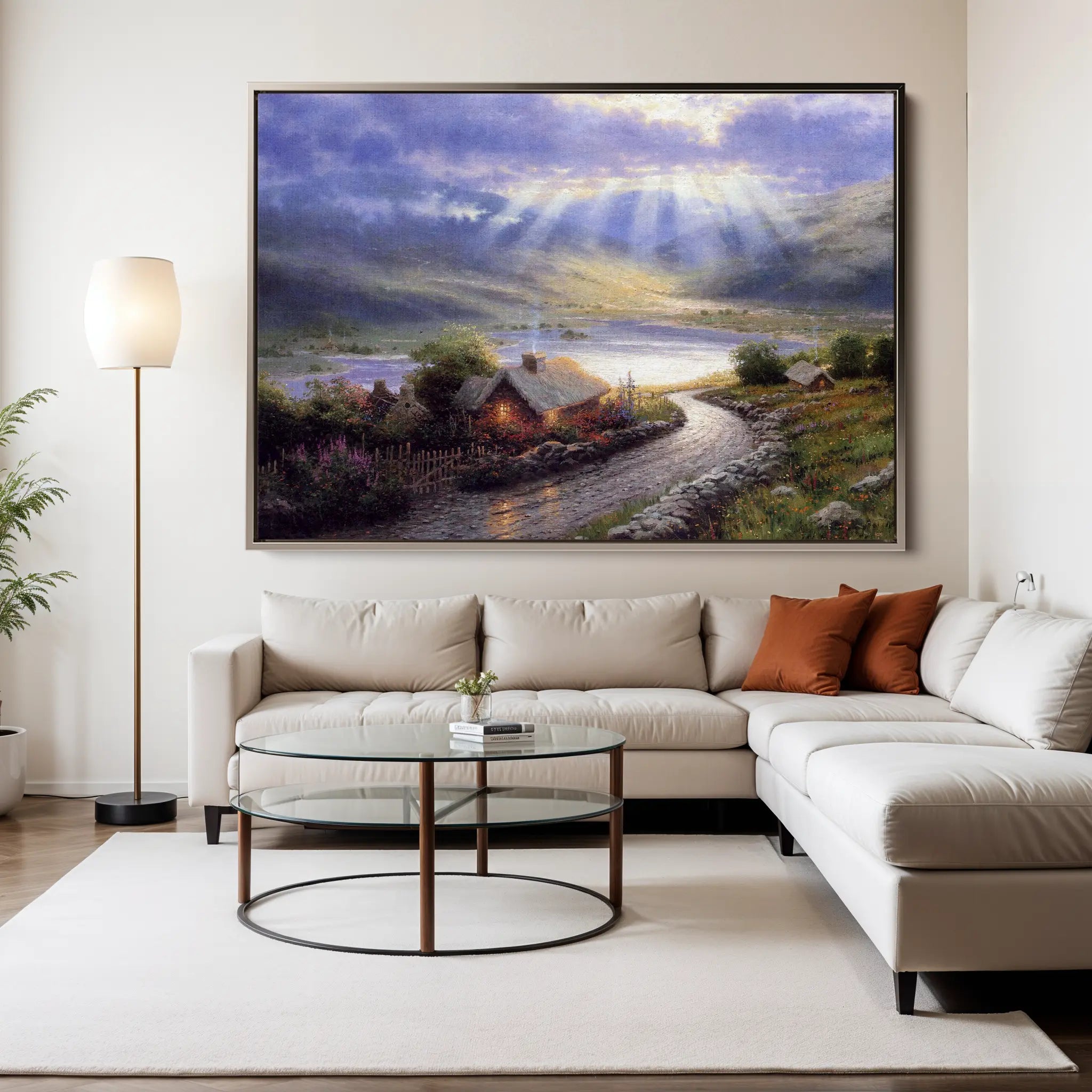 Landscape Canvas Wall Art WAD066-L 90 x 60 cm / Stretched on hidden frame