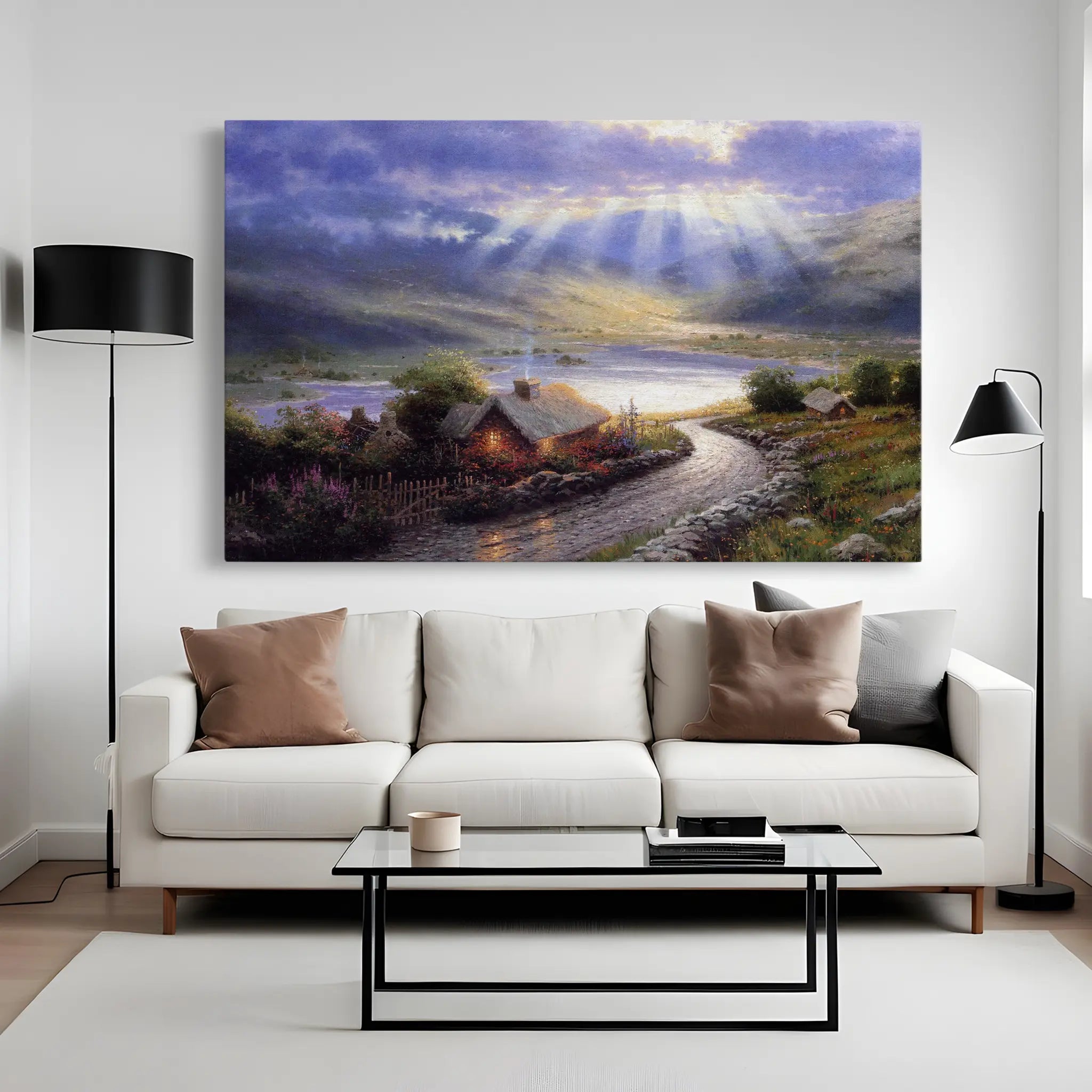 Landscape Canvas Wall Art WAD066-L 90 x 60 cm / Stretched on hidden frame