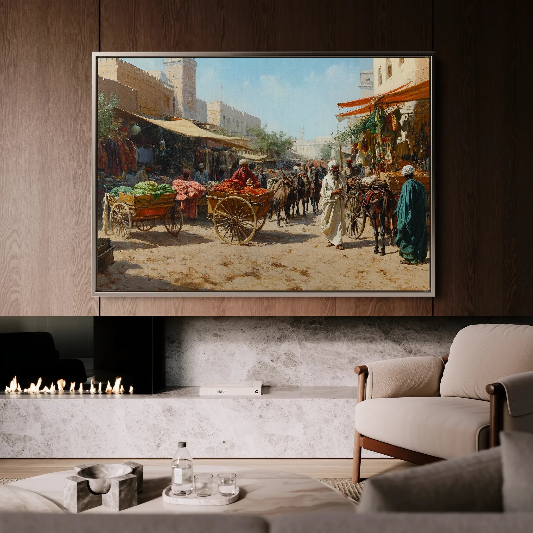 Orientalist Canvas Wall Art WAD066-OR 90 x 60 cm / Stretched on hidden frame