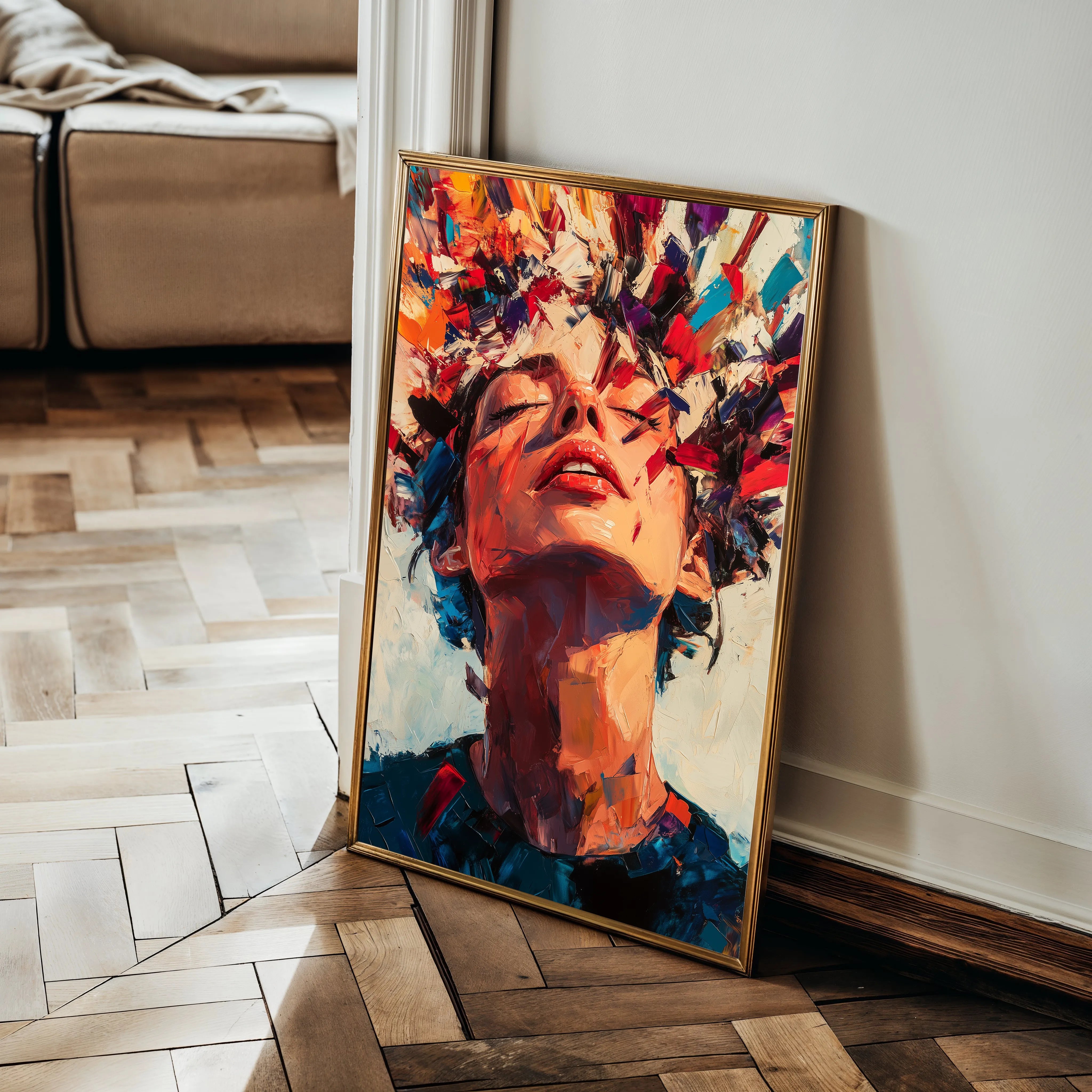 Portrait Canvas Wall Art WAD066-P 90 x 60 cm / Stretched on hidden frame