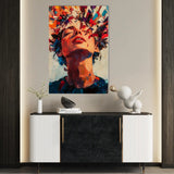Portrait 066 Canvas Art 90 x 60 cm / Stretched on hidden frame