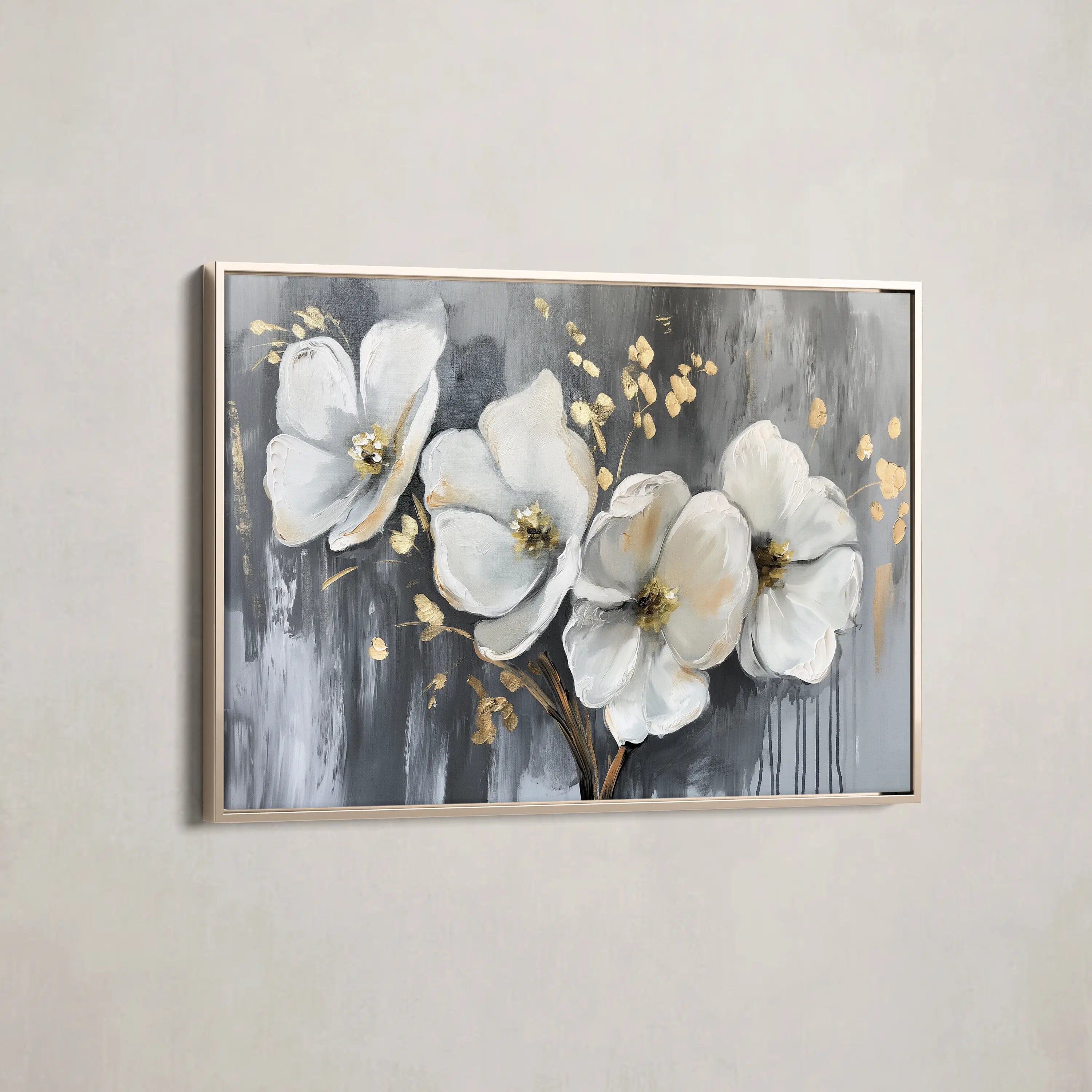 Floral Canvas Wall Art WAD067-F 90 x 60 cm / Stretched on hidden frame