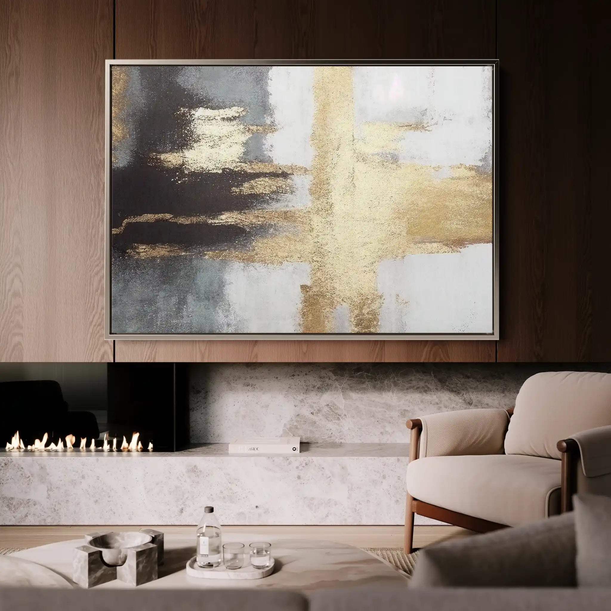 Abstract 068 Canvas Art 60 x 40 cm / Stretched on hidden frame