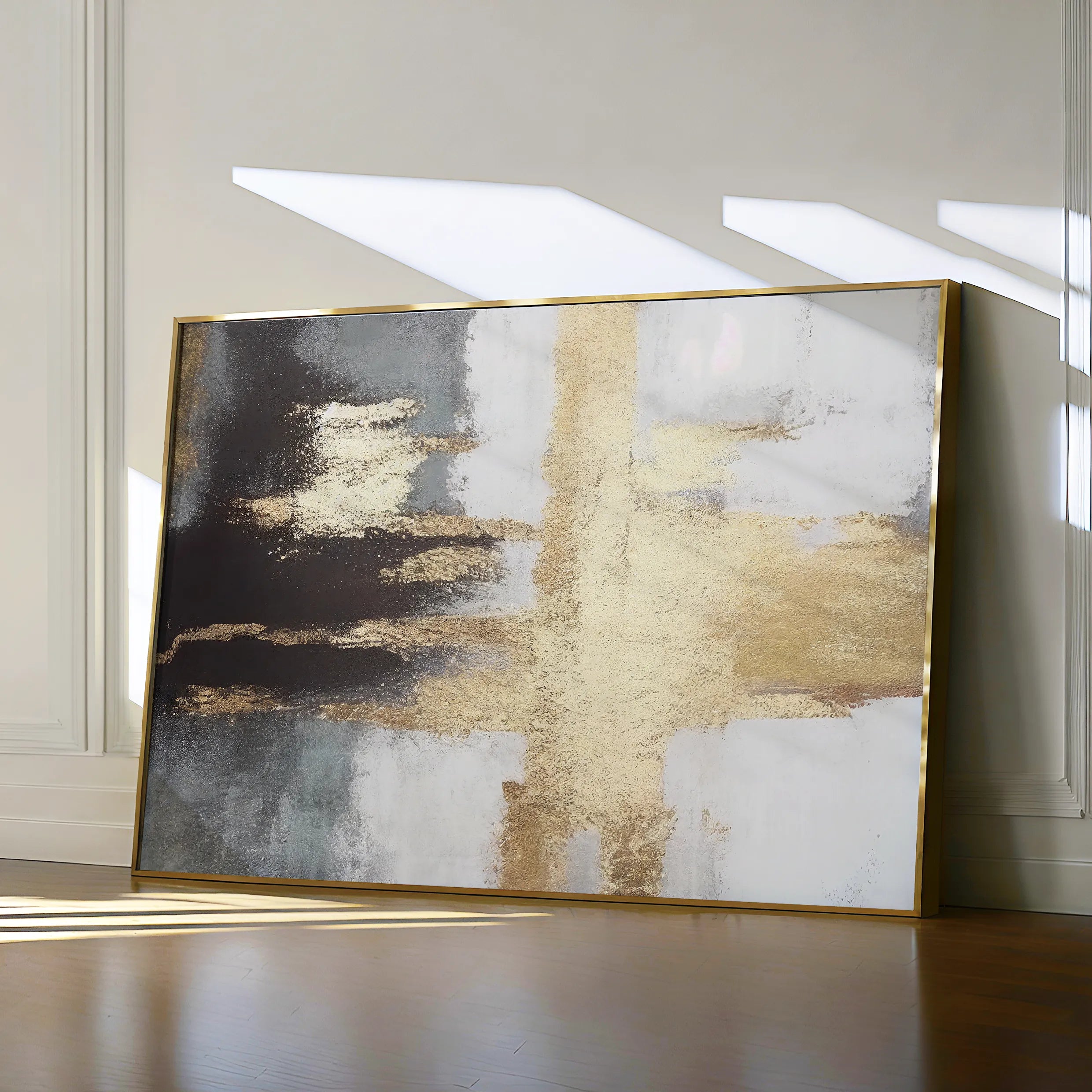 Abstract Canvas Wall Art WAD068-A 90 x 60 cm / Stretched on hidden frame