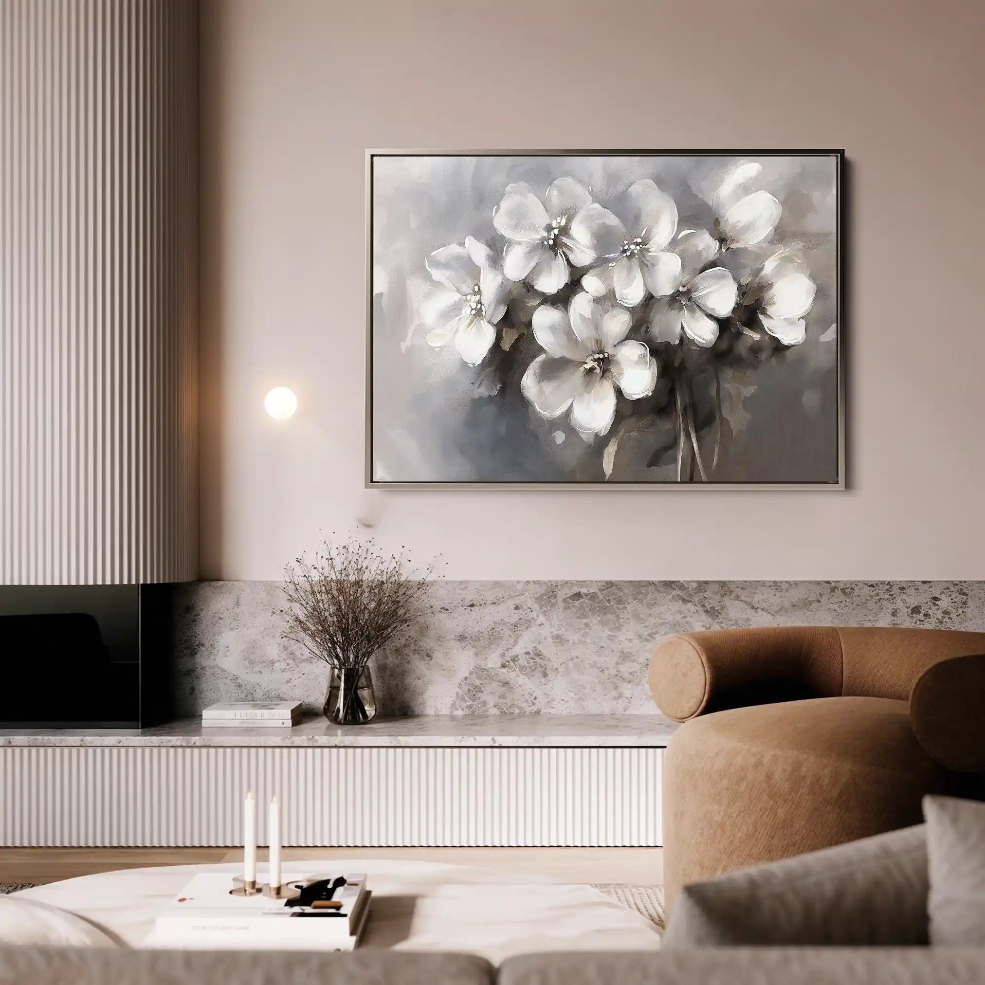 Floral Canvas Wall Art WAD068-F 90 x 60 cm / Stretched on hidden frame