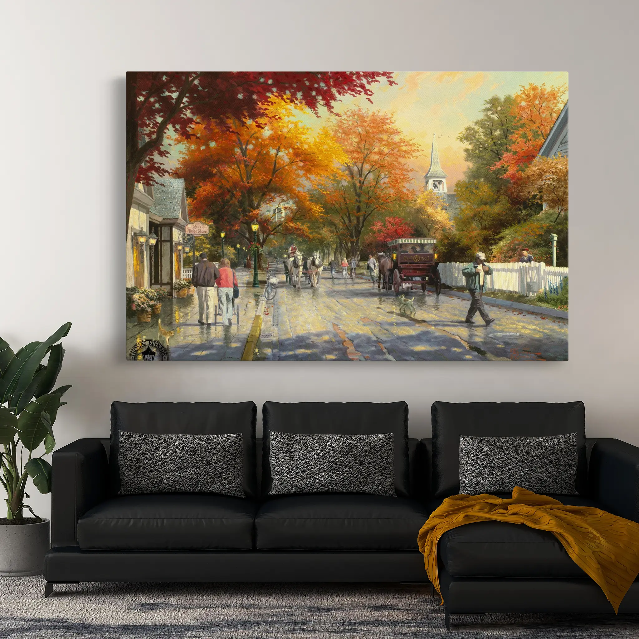 Landscape Canvas Wall Art WAD068-L 90 x 60 cm / Stretched on hidden frame