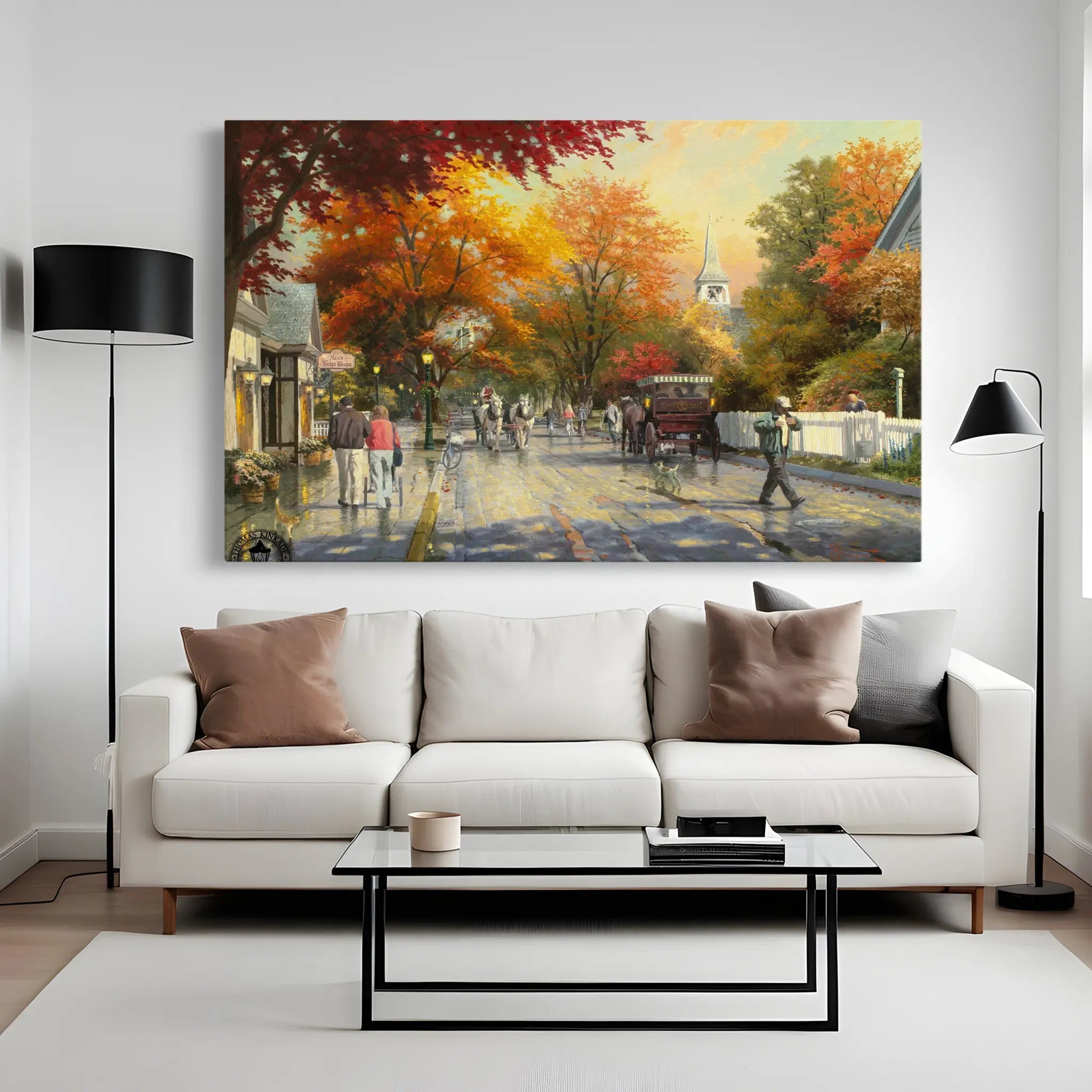 Landscape Canvas Wall Art WAD068-L 90 x 60 cm / Stretched on hidden frame