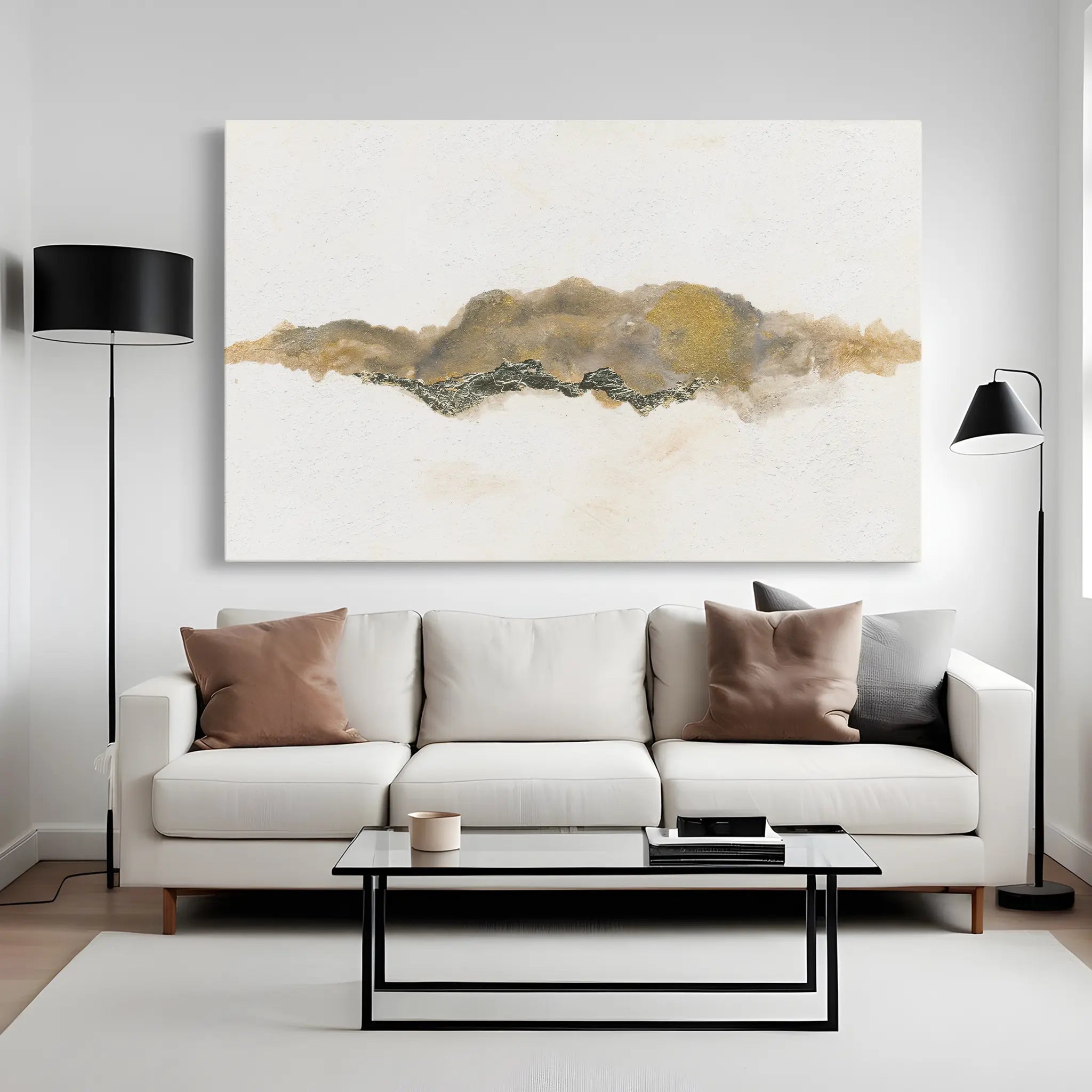 Abstract Canvas Wall Art WAD069-A 90 x 60 cm / Stretched on hidden frame