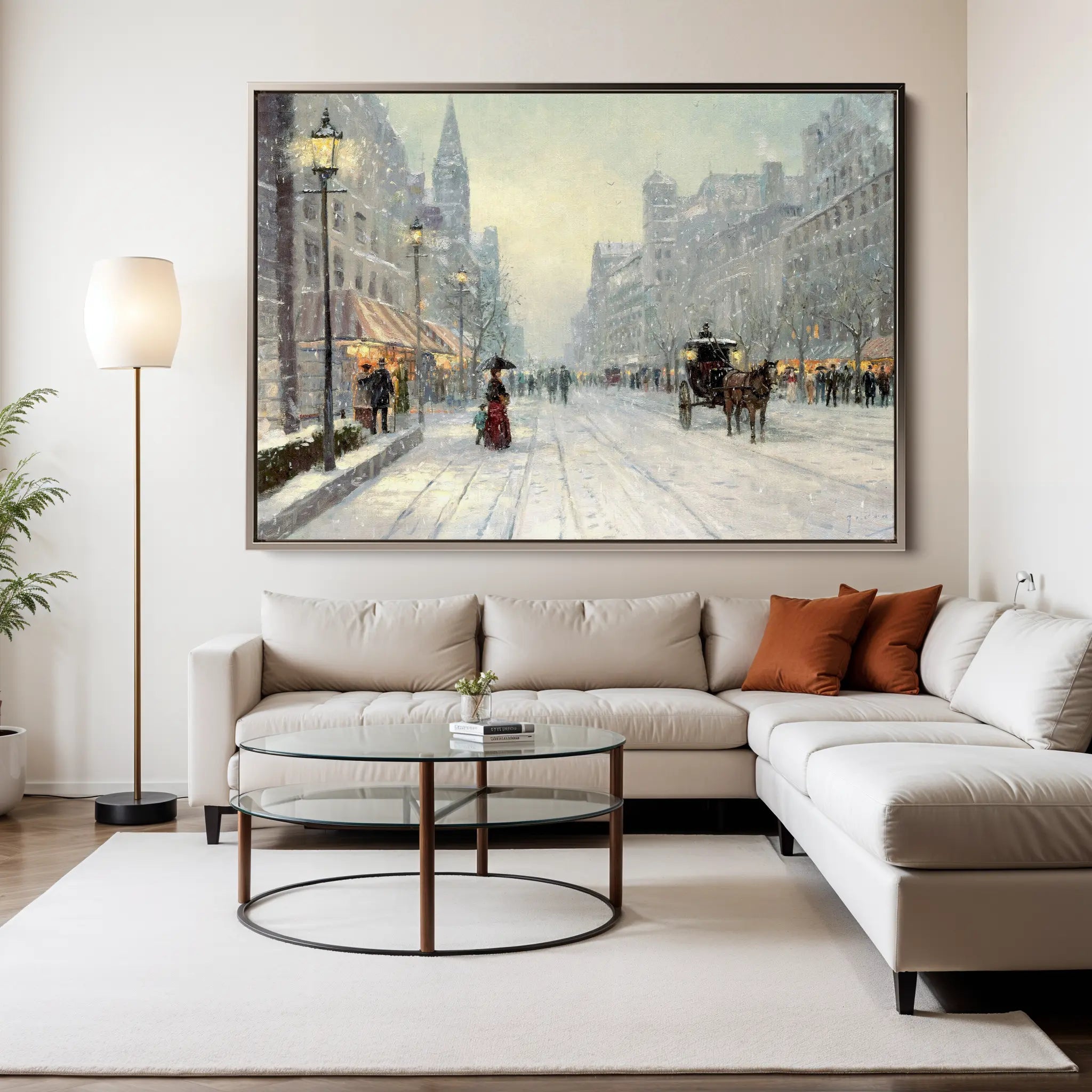 Landscape Canvas Wall Art WAD069-L 90 x 60 cm / Stretched on hidden frame