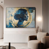Portrait 069 Canvas Art 90 x 60 cm / Stretched on hidden frame