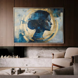 Portrait 069 Canvas Art 90 x 60 cm / Stretched on hidden frame
