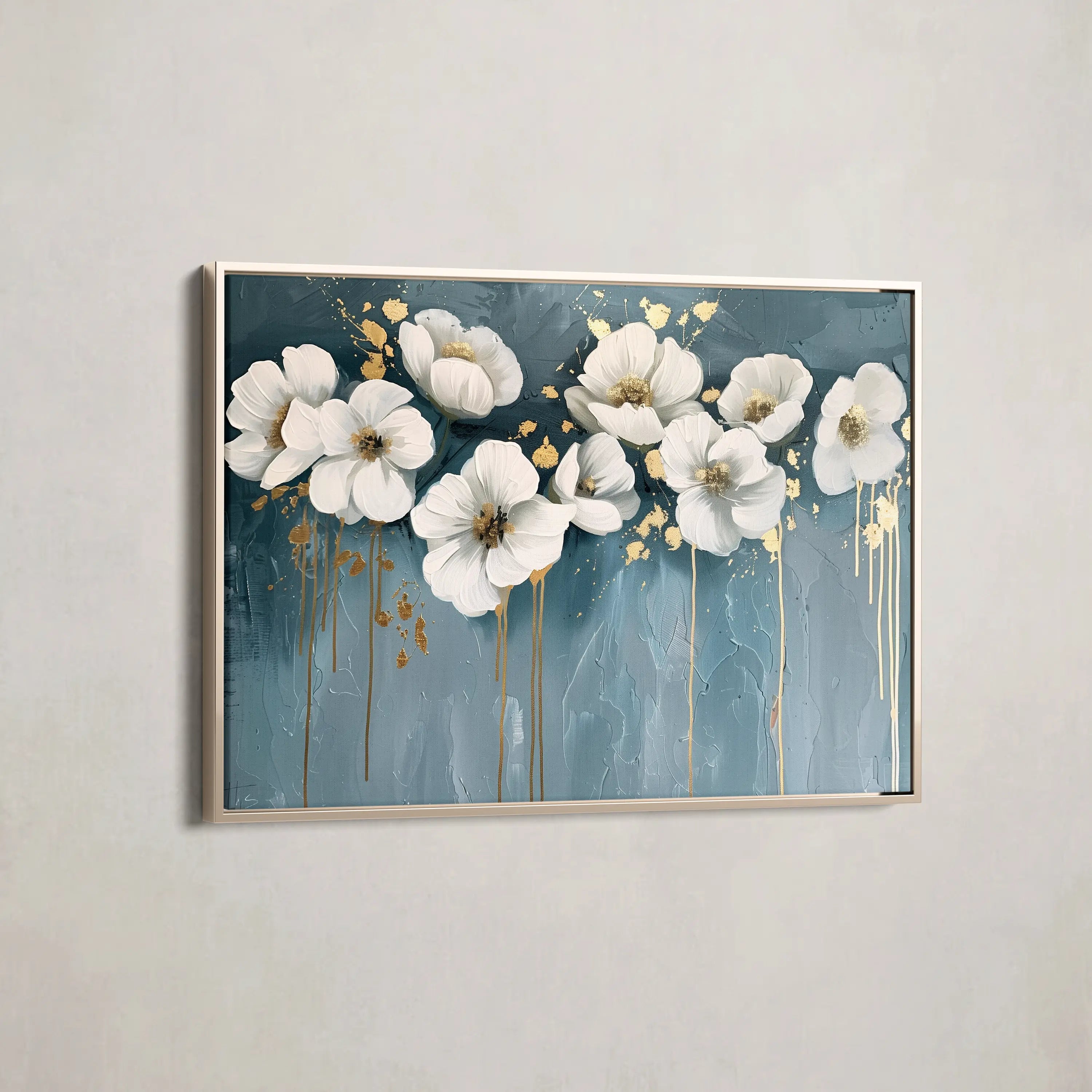 Floral Canvas Wall Art WAD070-F 90 x 60 cm / Stretched on hidden frame