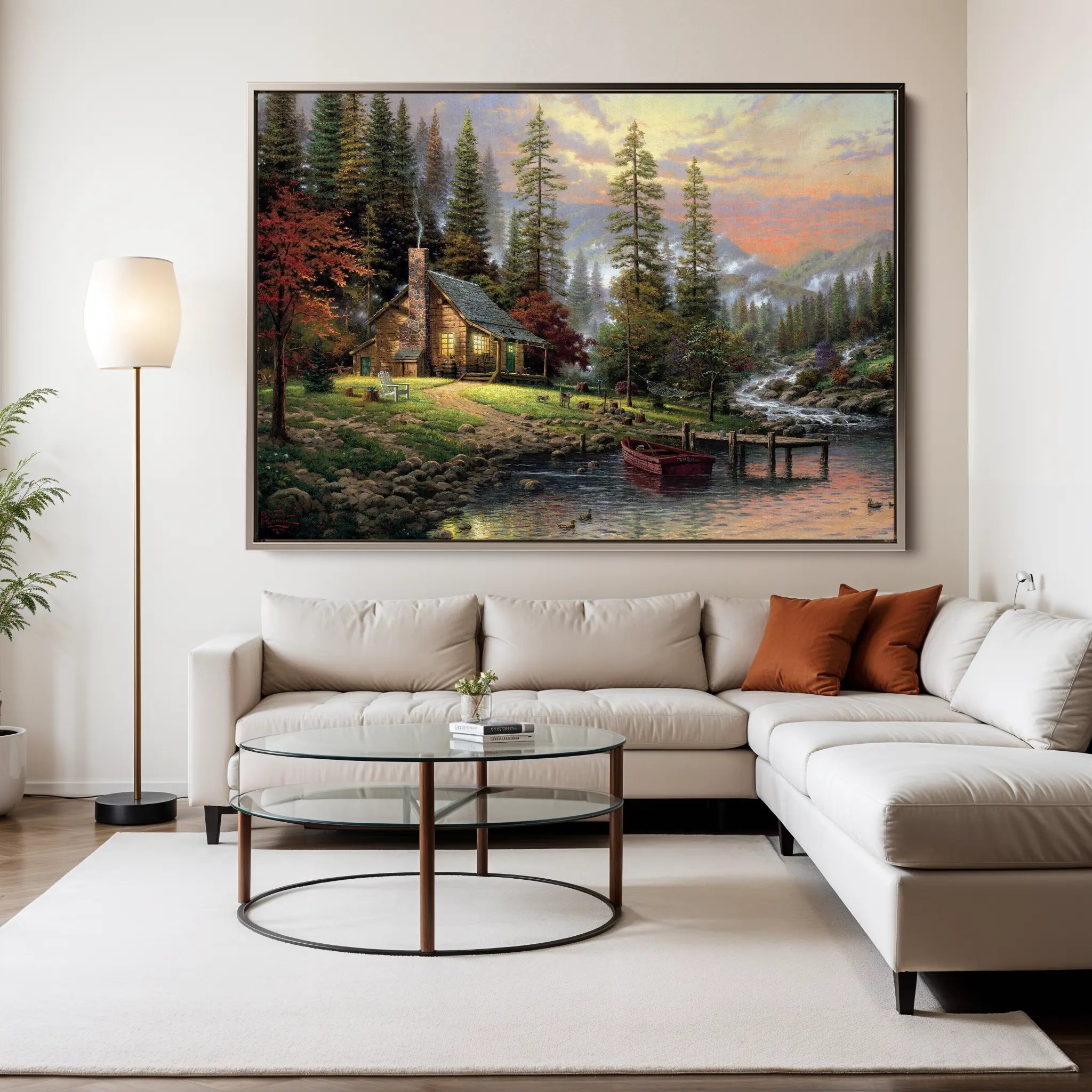 Landscape Canvas Wall Art WAD070-L 90 x 60 cm / Stretched on hidden frame