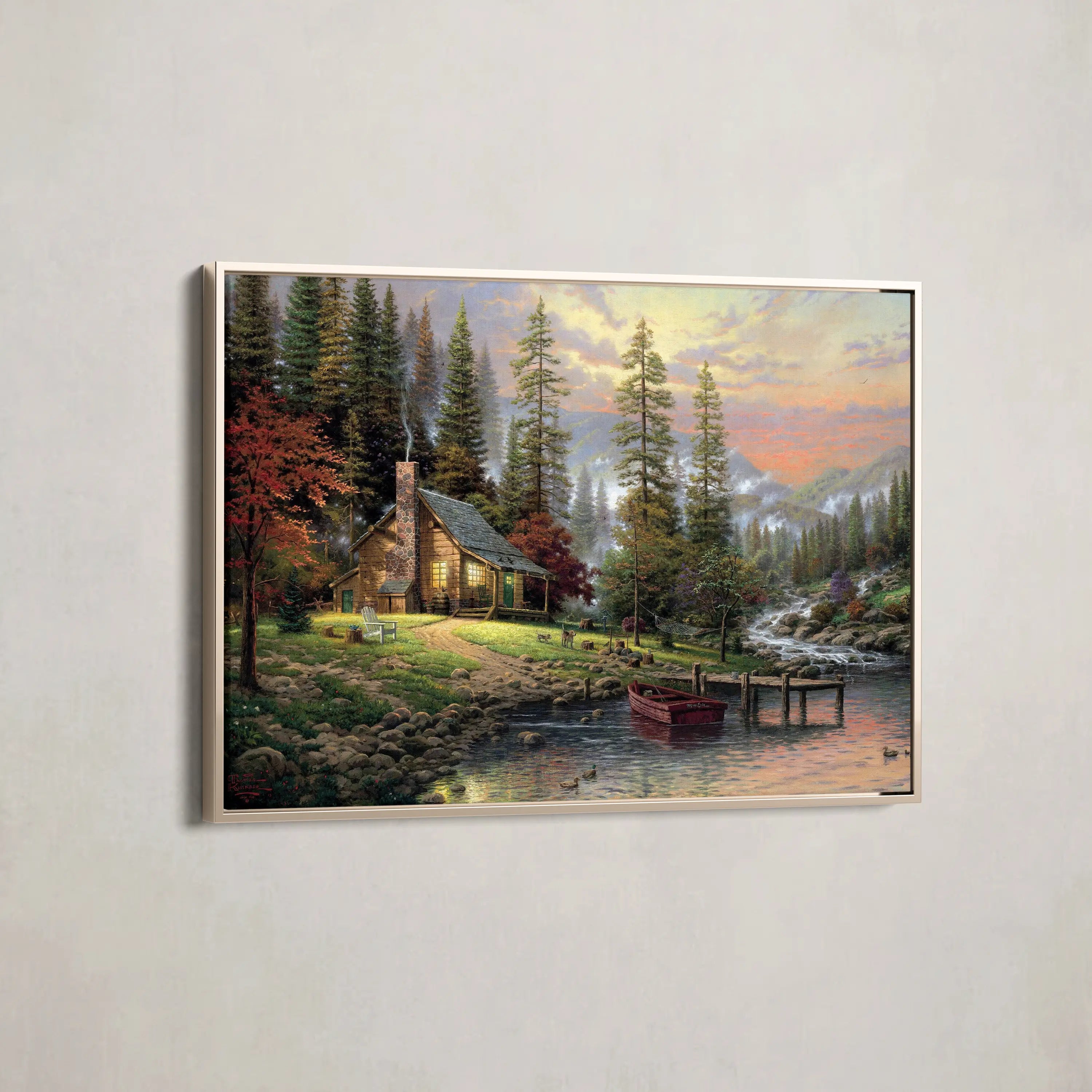 Landscape Canvas Wall Art WAD070-L 90 x 60 cm / Stretched on hidden frame