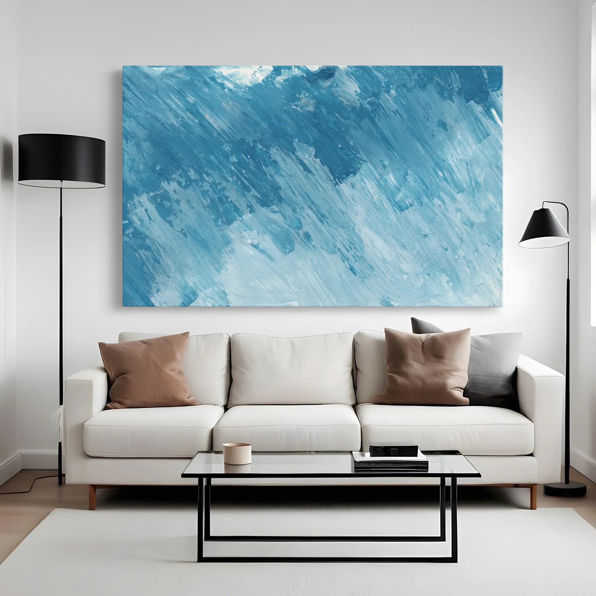 Abstract Canvas Wall Art WAD071-A 90 x 60 cm / Stretched on hidden frame