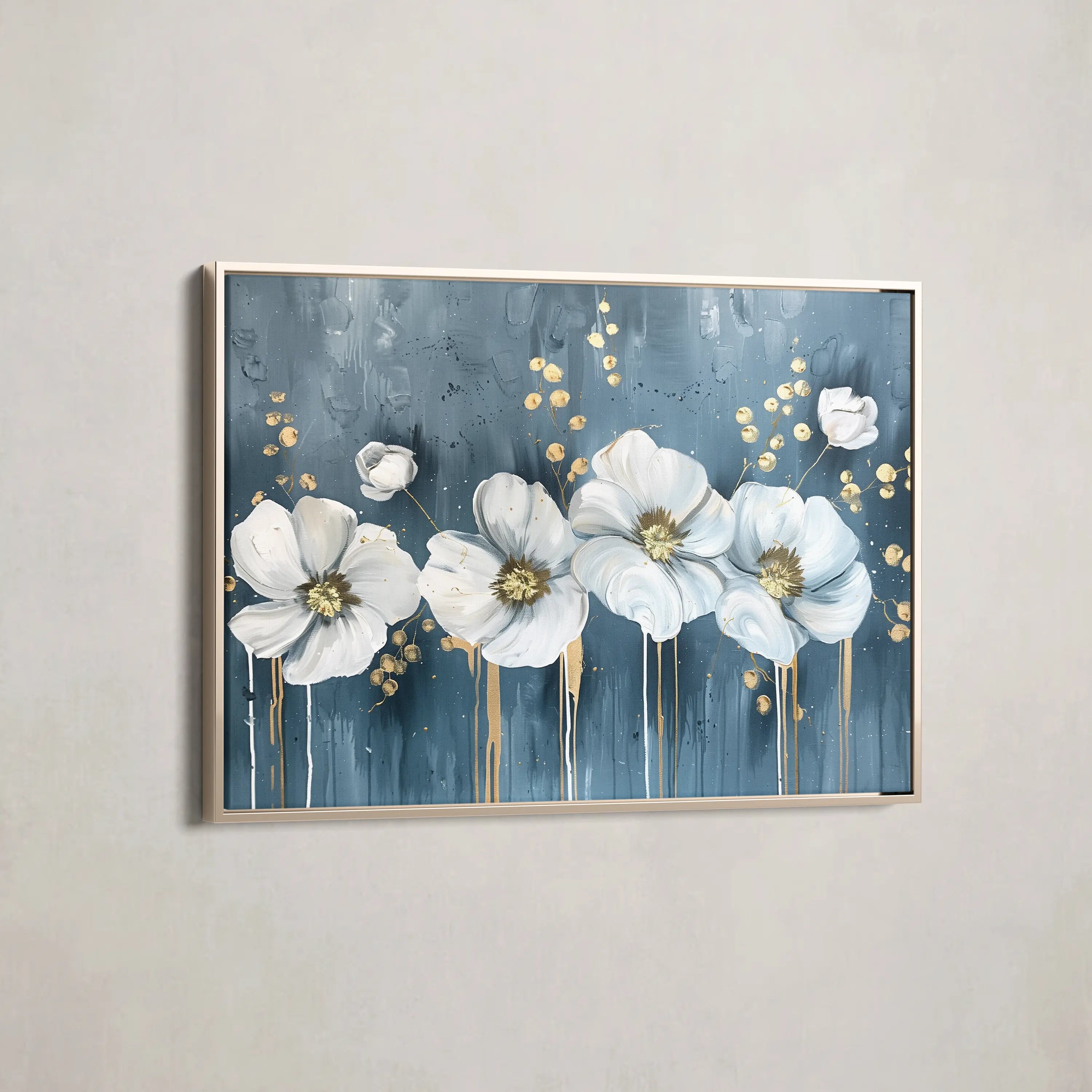 Floral Canvas Wall Art WAD071-F 90 x 60 cm / Stretched on hidden frame