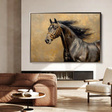 Horses 071 Canvas Art 90 x 60 cm / Stretched on hidden frame