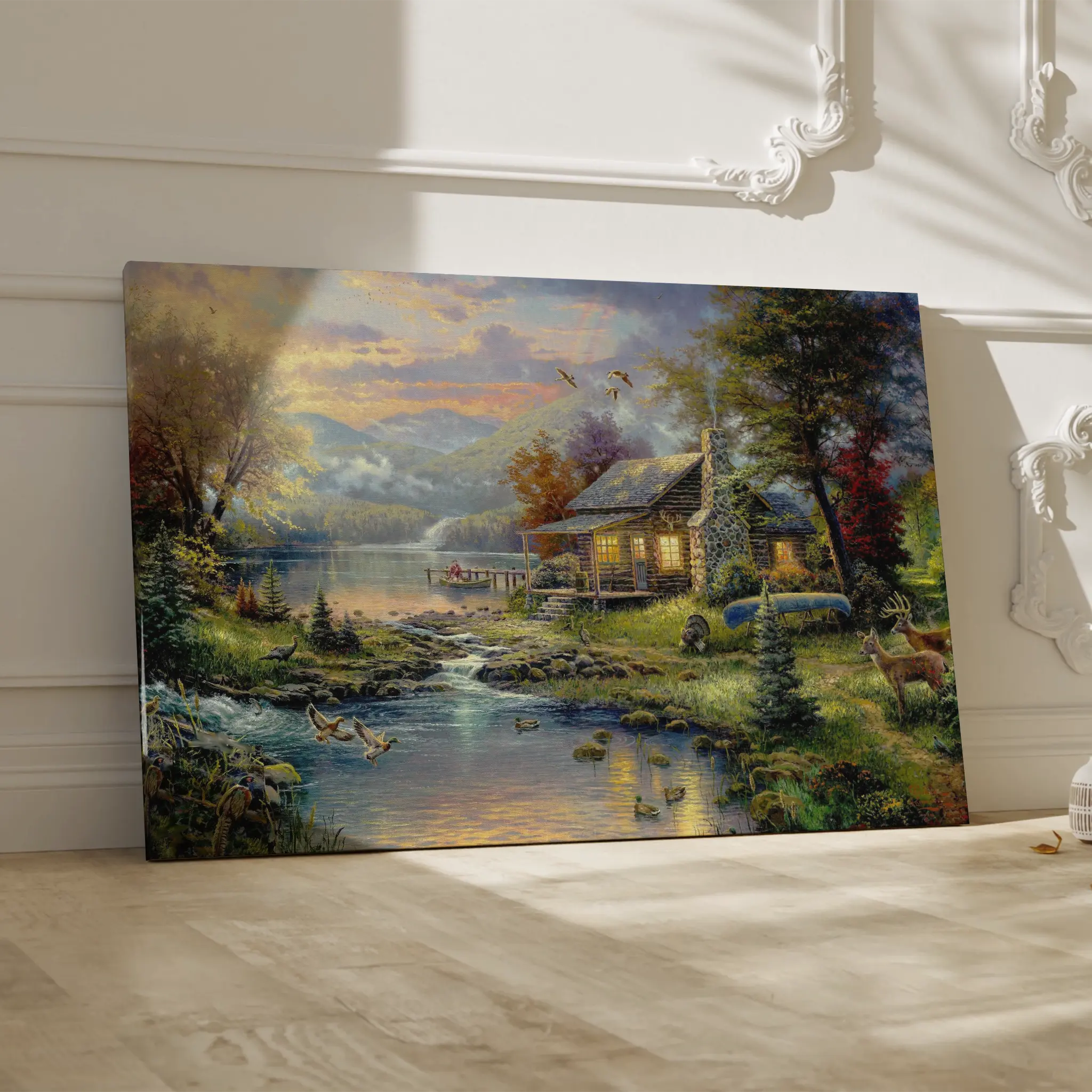 Landscape Canvas Wall Art WAD071-L 90 x 60 cm / Stretched on hidden frame