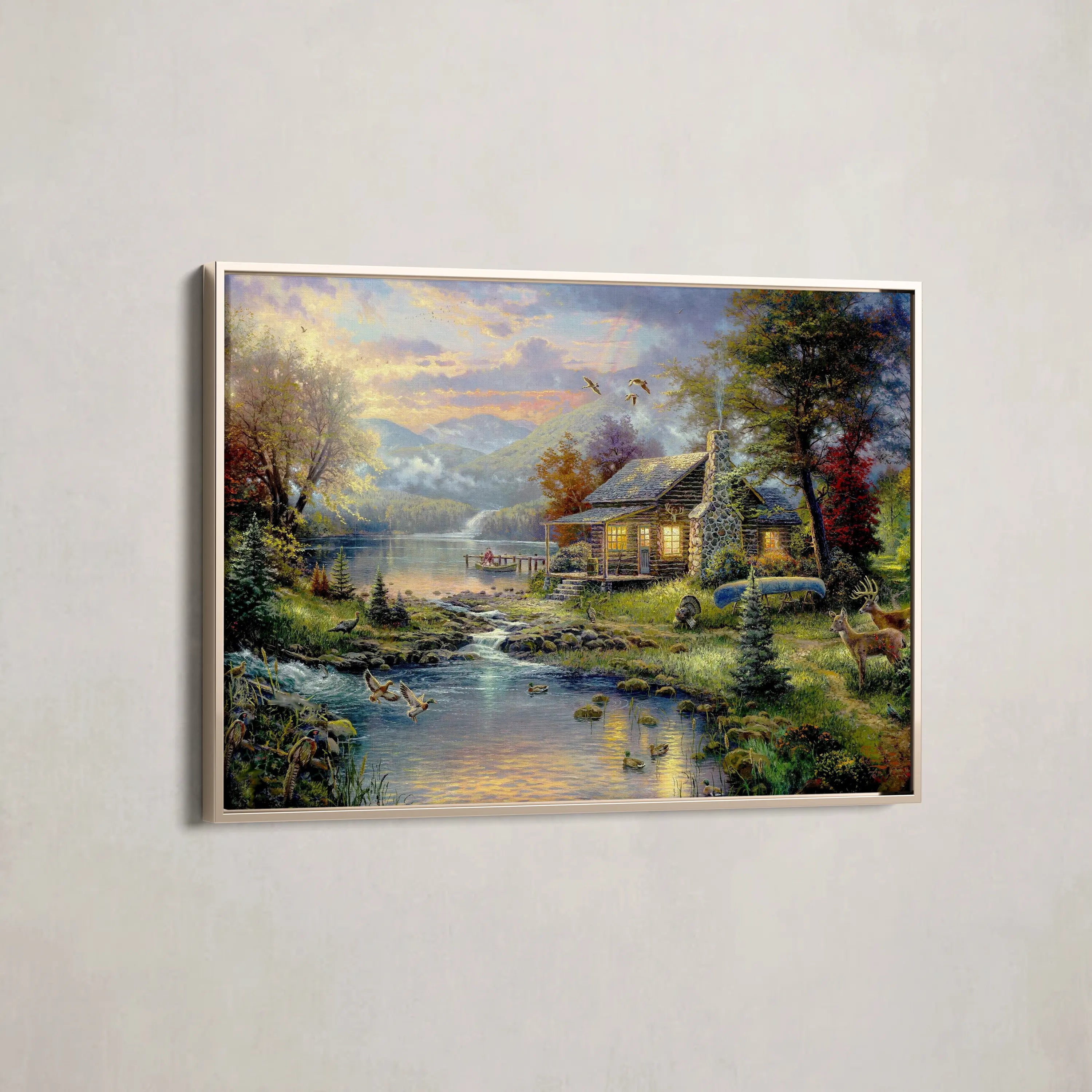 Landscape Canvas Wall Art WAD071-L 90 x 60 cm / Stretched on hidden frame