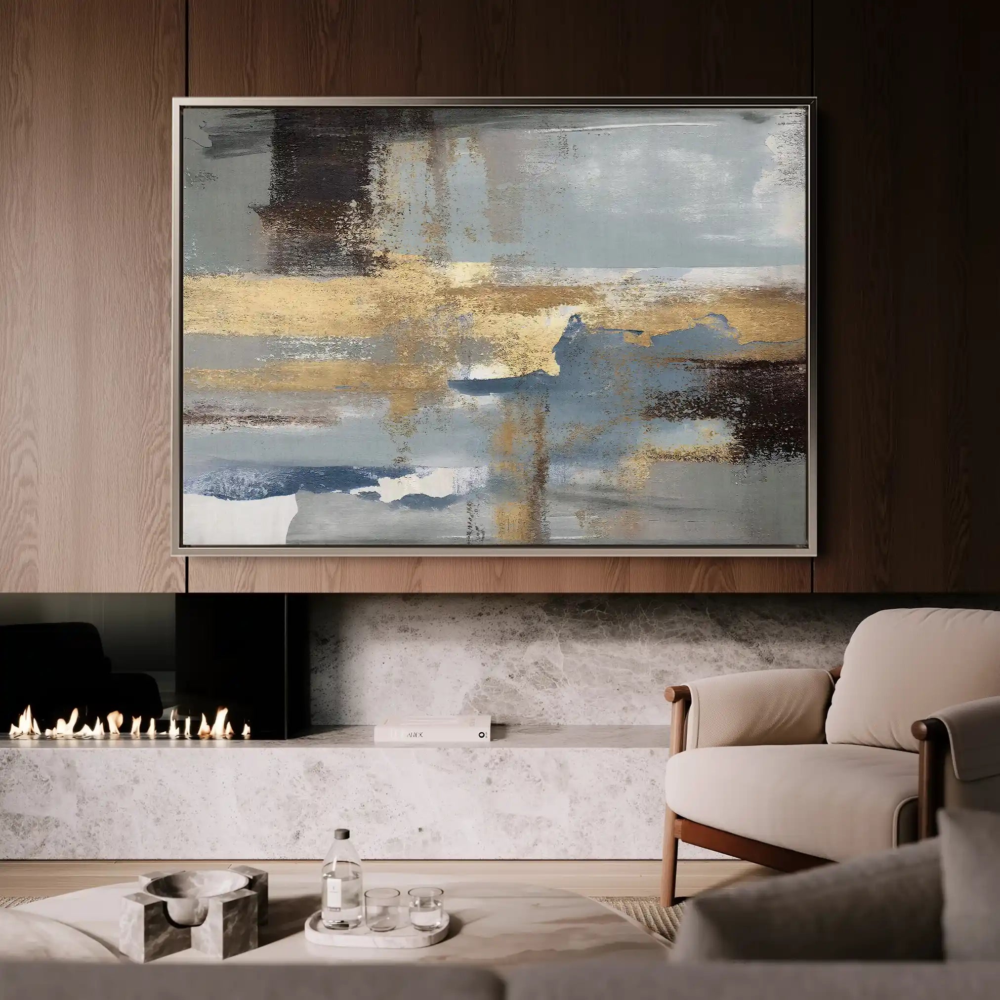 Abstract 072 Canvas Art 60 x 40 cm / Stretched on hidden frame