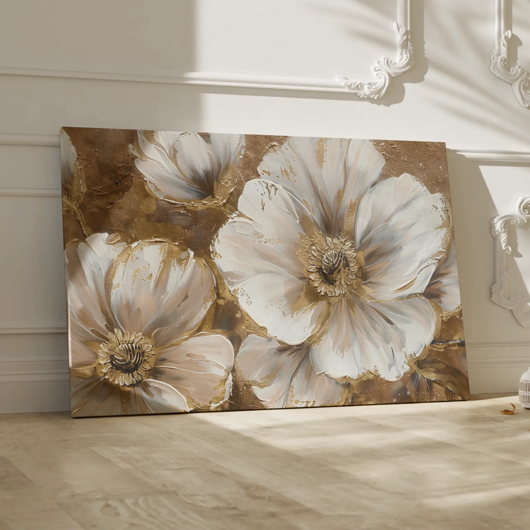 Floral Canvas Wall Art WAD072-F 90 x 60 cm / Stretched on hidden frame