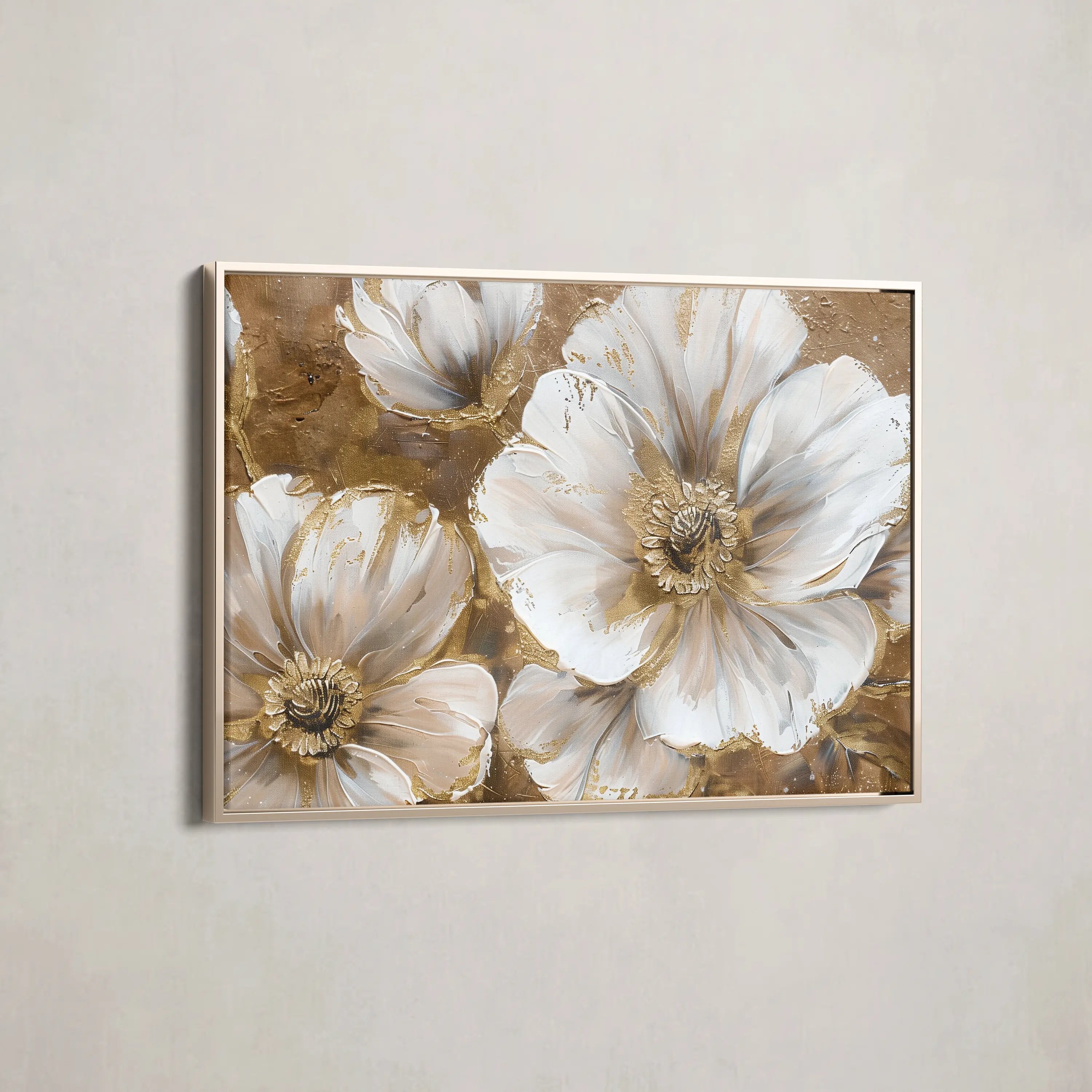 Floral Canvas Wall Art WAD072-F 90 x 60 cm / Stretched on hidden frame