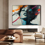 Portrait 072 Canvas Art 90 x 60 cm / Stretched on hidden frame