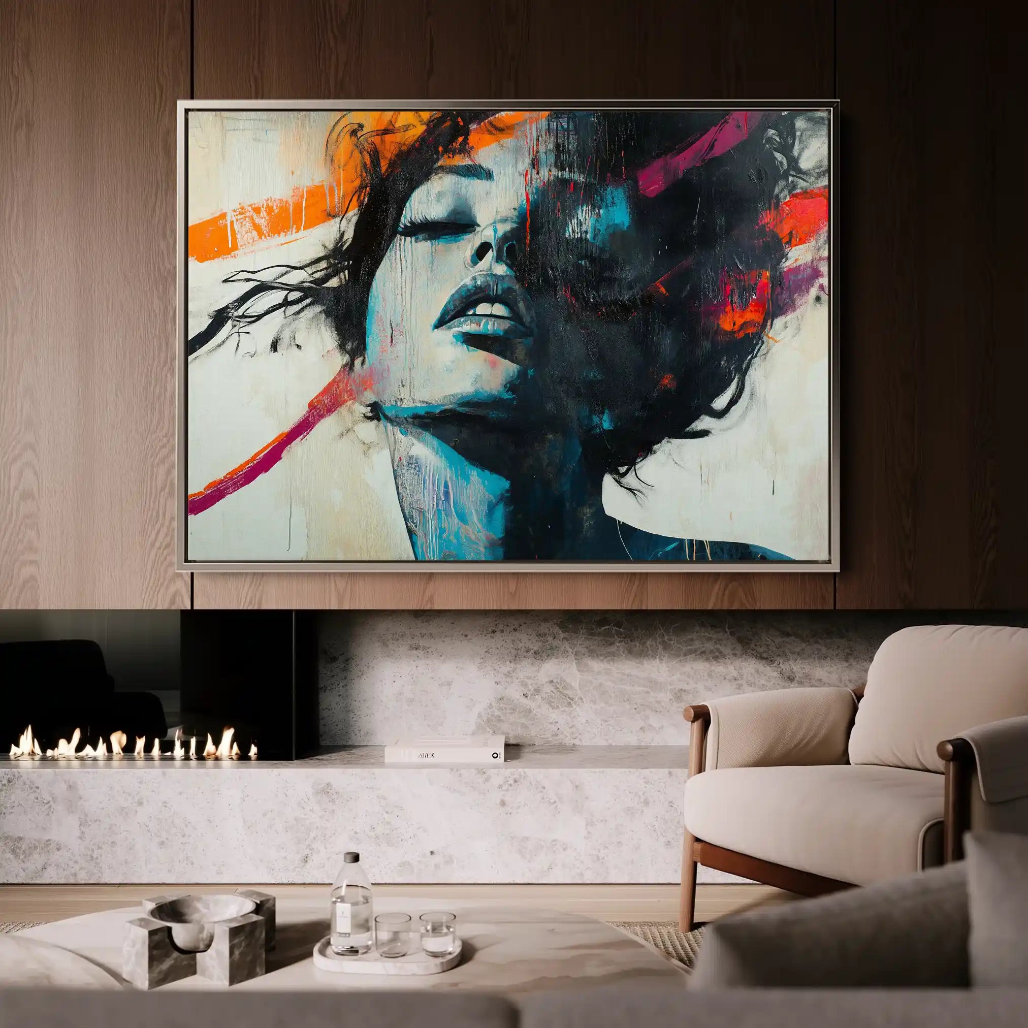 Portrait 072 Canvas Art 90 x 60 cm / Stretched on hidden frame