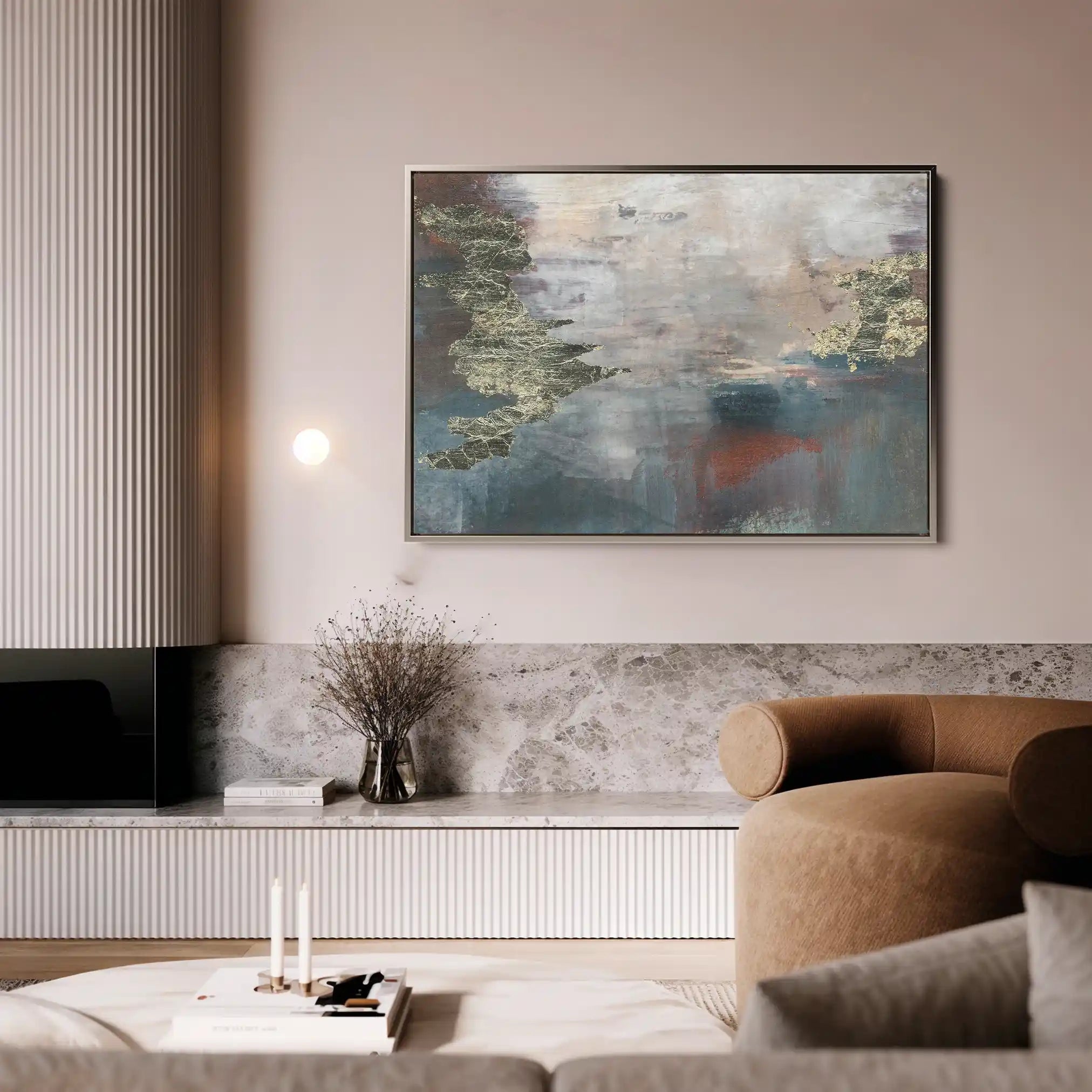 Abstract Canvas Wall Art WAD073-A 90 x 60 cm / Stretched on hidden frame