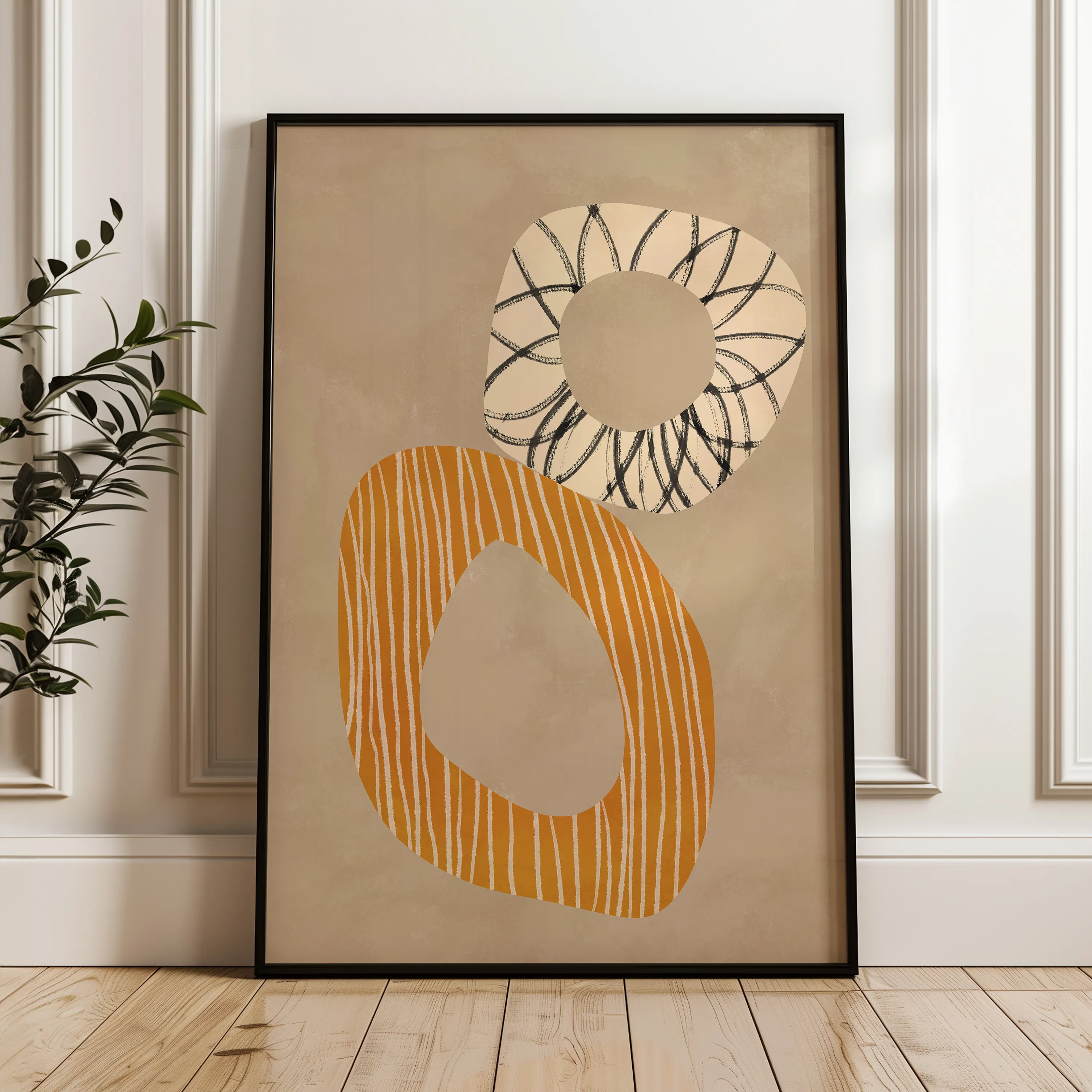 Boho Canvas Wall Art WAD073-BH 90 x 60 cm / Stretched on hidden frame