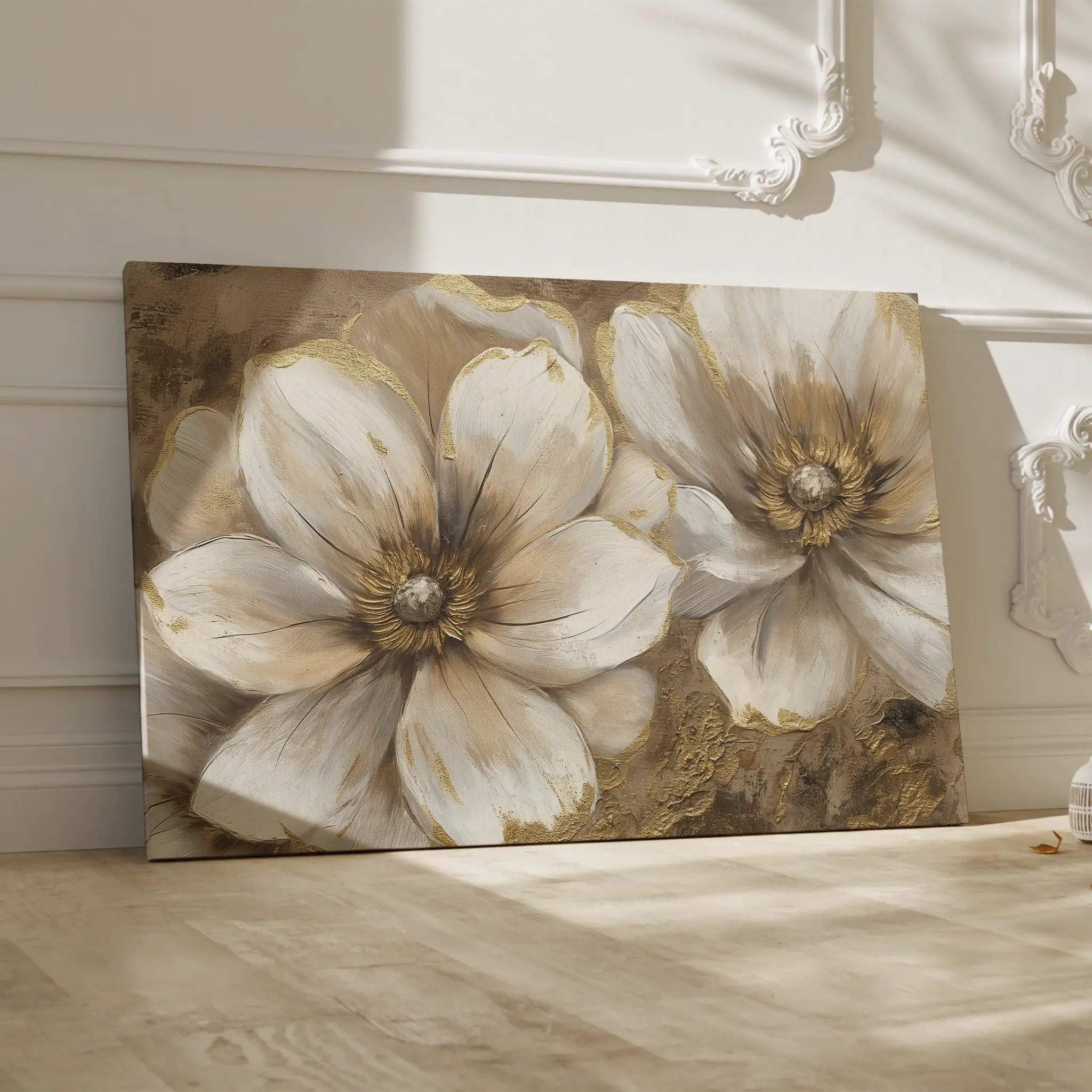 Floral Canvas Wall Art WAD073-F 90 x 60 cm / Stretched on hidden frame