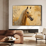 Horses 073 Canvas Art 90 x 60 cm / Stretched on hidden frame